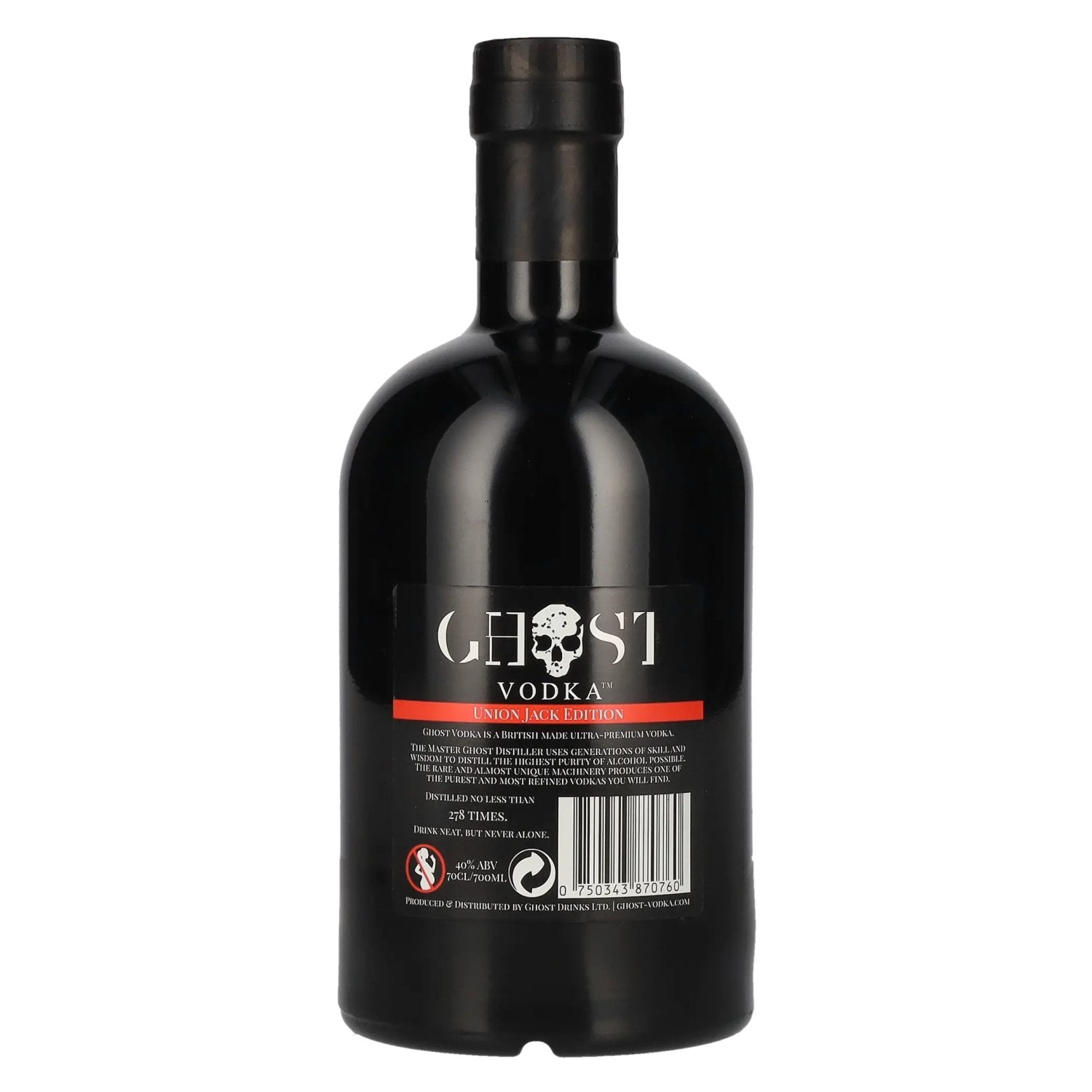 Ghost Vodka De Union Jack Editie 40% Vol. 0,7l
