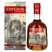 Emperor Rum Mauritian Aged Blend, finition au sherry, 40 % vol., 0,7 l, dans un coffret cadeau