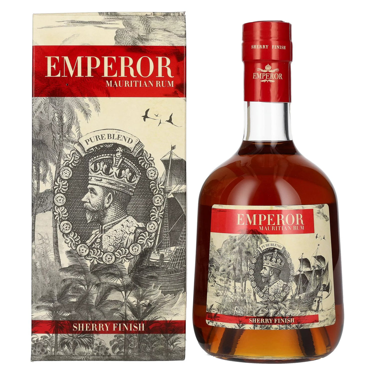 Emperor Mauritian Rum Aged Blend Sherry Finish 40% vol. 0.7 l in a gift box