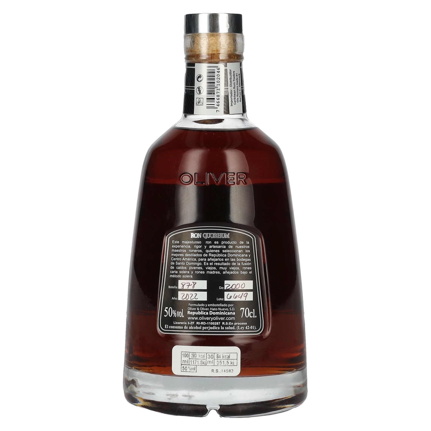 Ron Quorhum 30 Aniversario vatsterkte 50% Vol. 0,7l