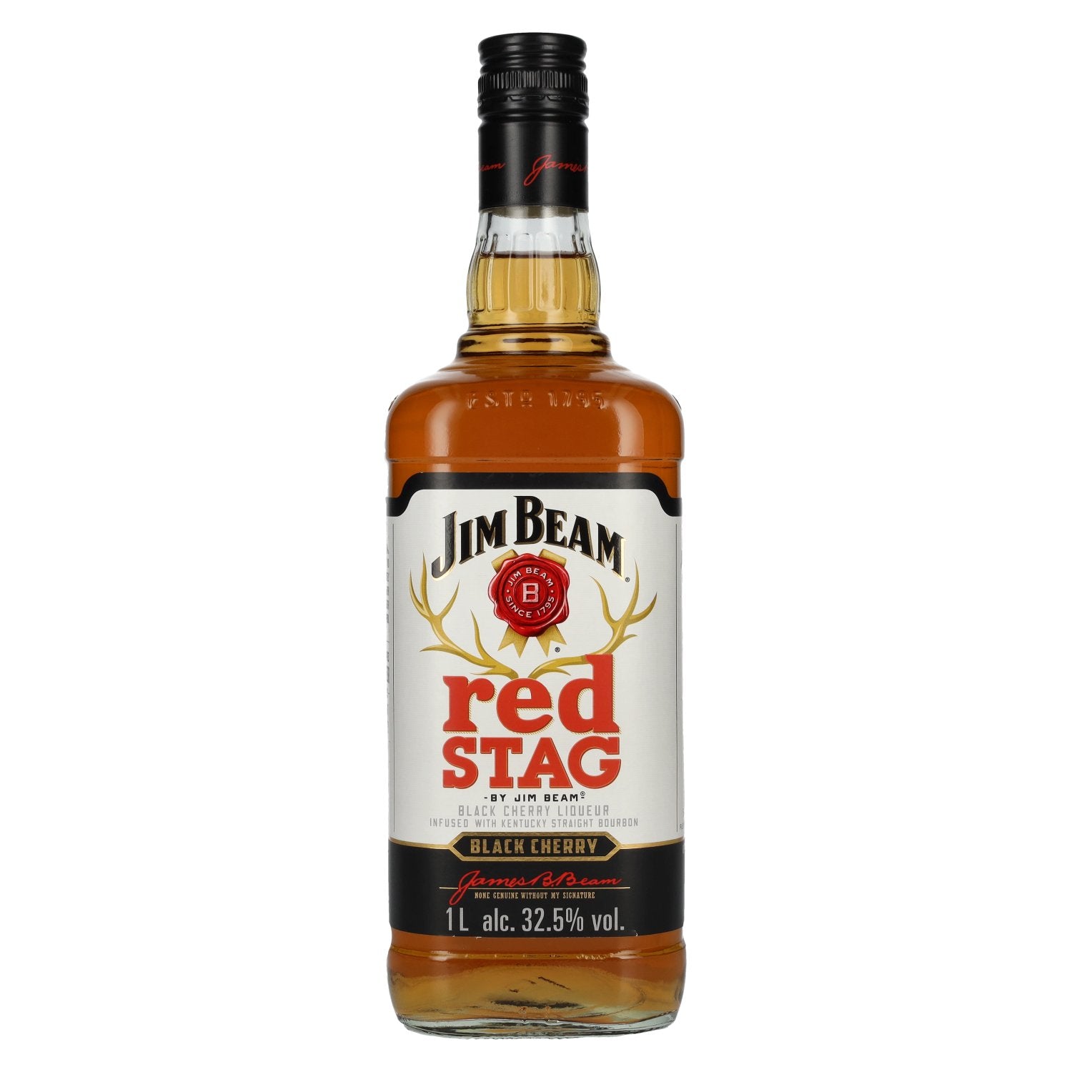 Jim Beam Red Stag Zwarte Kersenlikeur 32,5% Vol. 1l