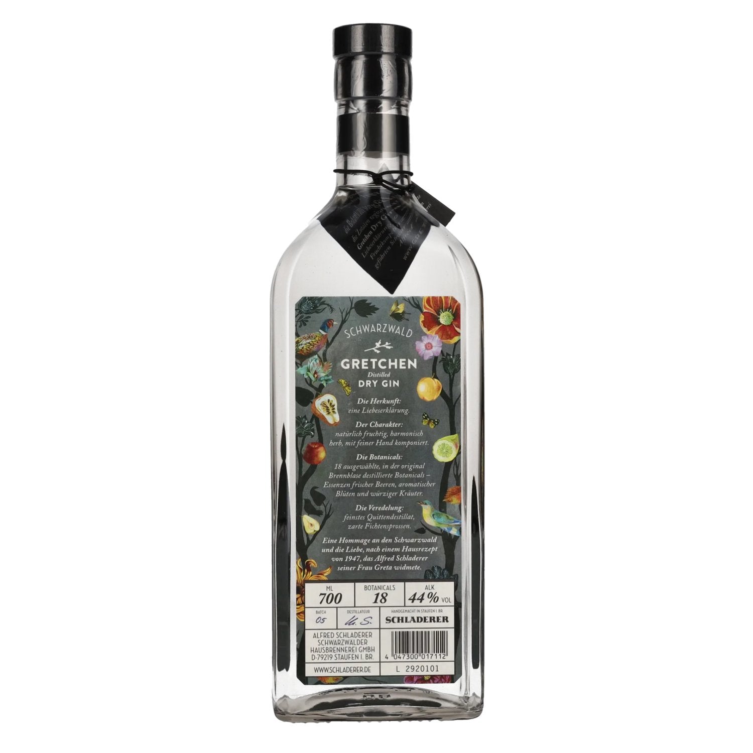Gretchen Schwarzwald Distilled Dry Gin 44% Vol. 0,7l
