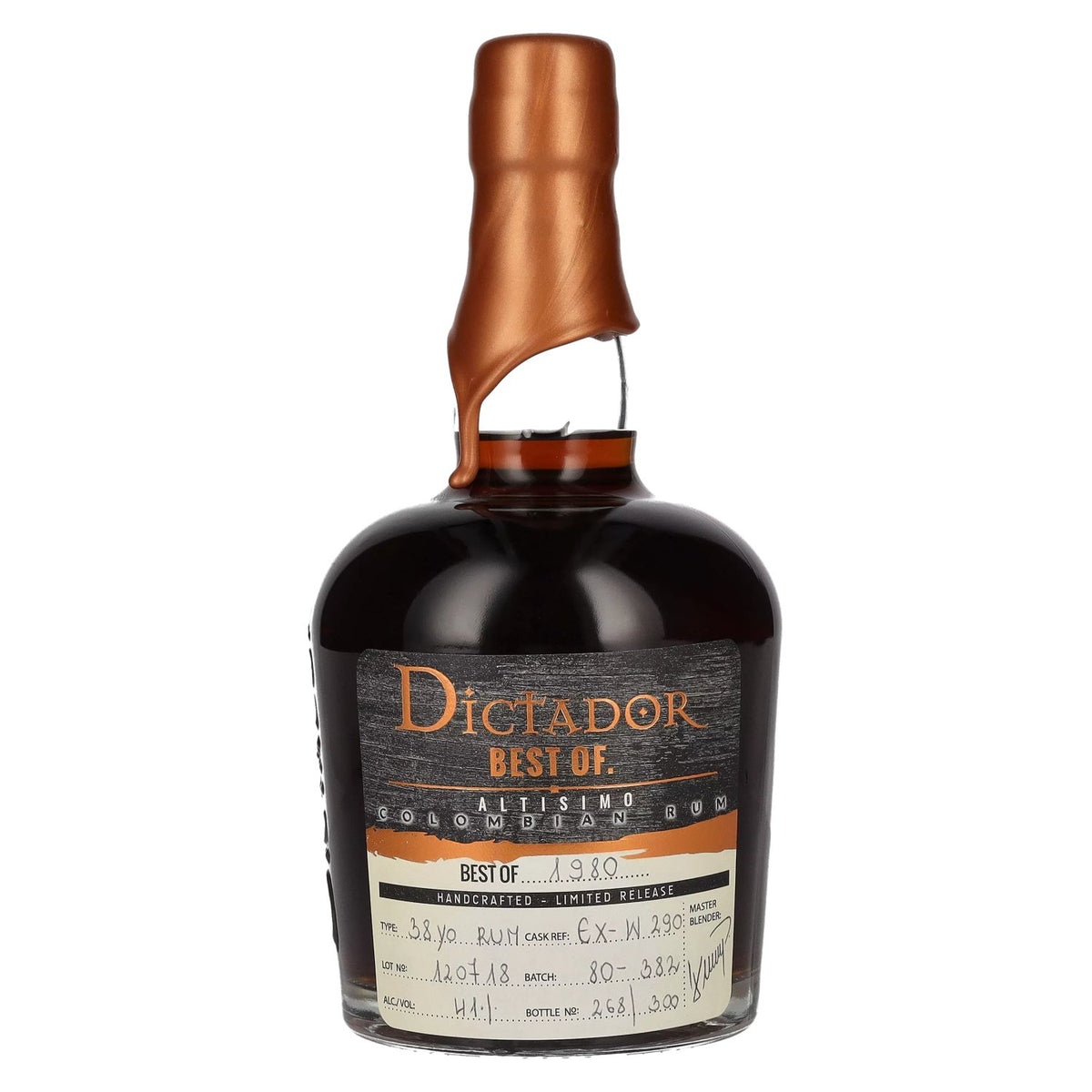 Dictador BEST OF 1980 ALTISIMO Colombian Rum Limited Release 41% ABV 0.7l