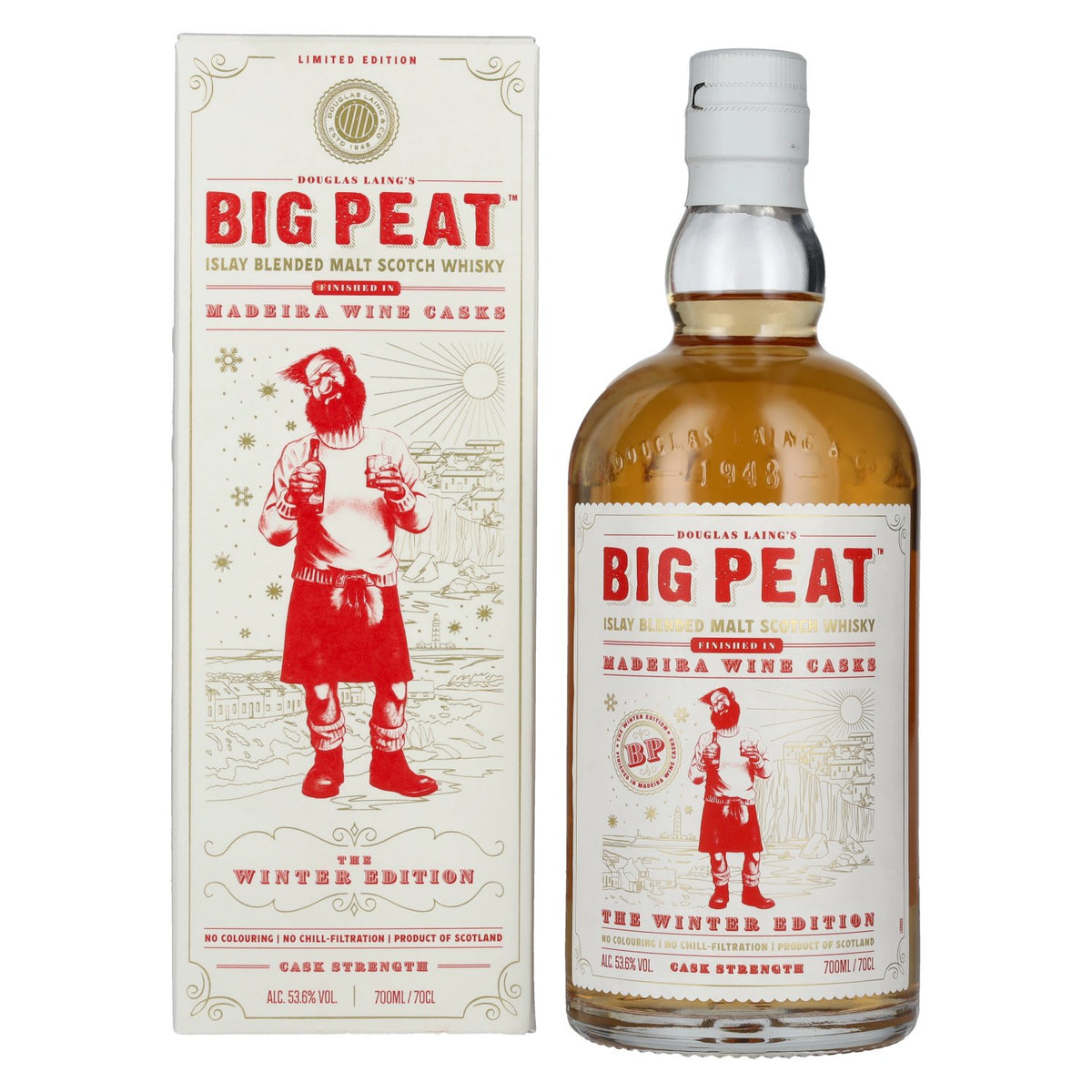 Douglas Laing Big Peat The Winter Edition 53.6% ABV 0.7l in a gift box