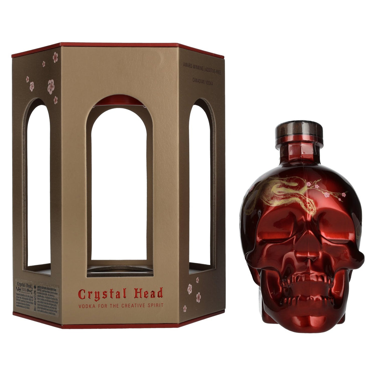 Crystal Head Vodka Lunar Year SNAKE Limited Edition 40% vol. 0,7 l in geschenkverpakking