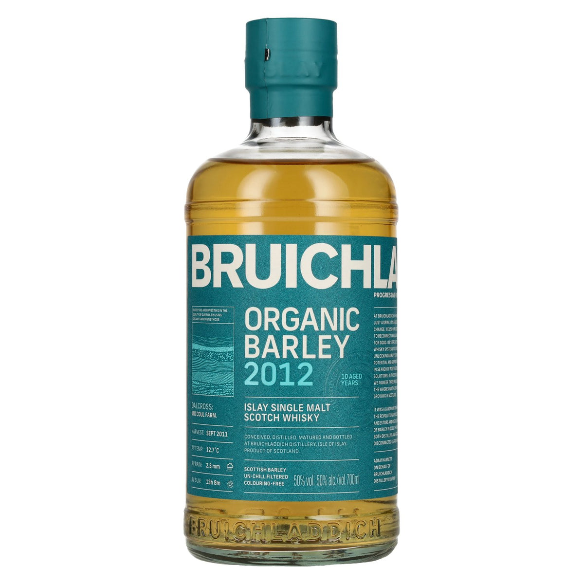 Bruichladdich ORGANIC BARLEY 10 Years Old Islay Single Malt 2012 50% vol. 0,7 l