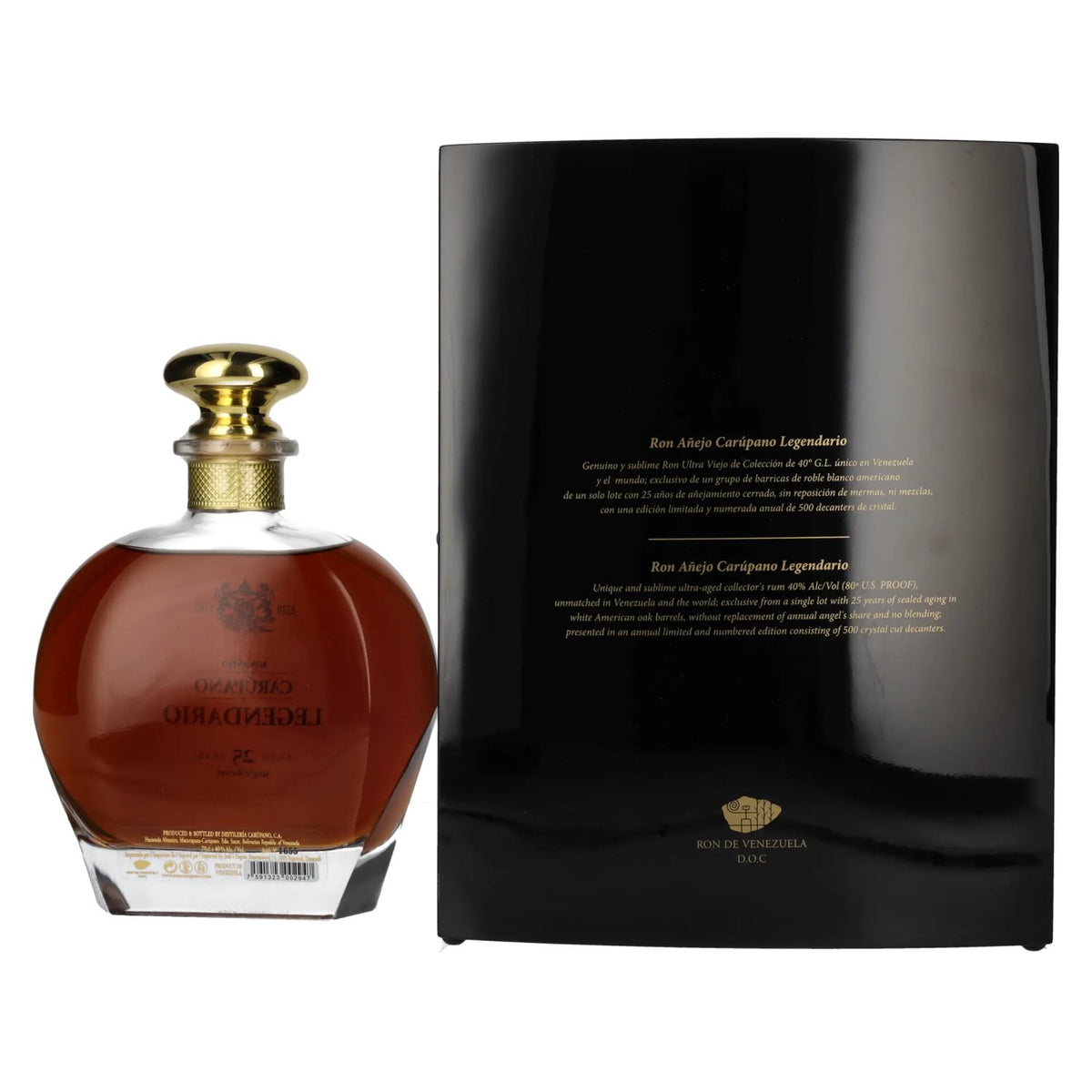Ron Añejo Carúpano 25 Years Old Legendario Single Barrel 40% vol. 0,7 l in geschenkverpakking