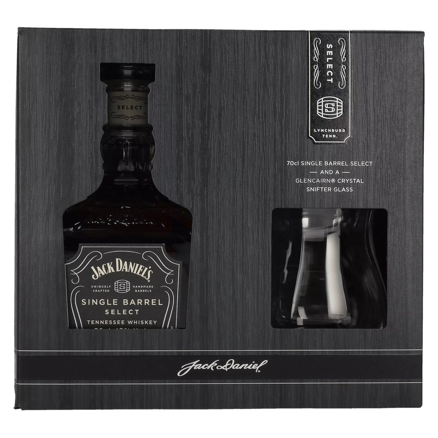 Jack Daniel's Select Single Barrel Tennessee Whiskey 47% Vol. 0.7l in geschenkverpakking met snifterglas