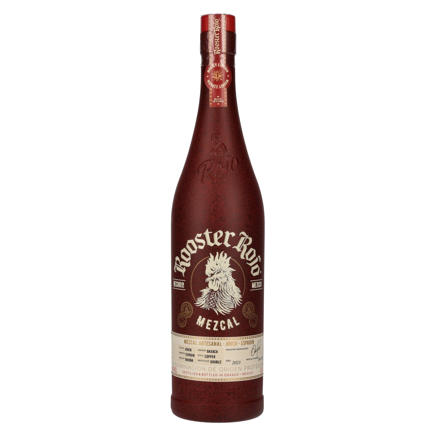 Rooster Rojo MEZCAL Artesanal Joven Espadin Tequila 43% Vol. 0,7l