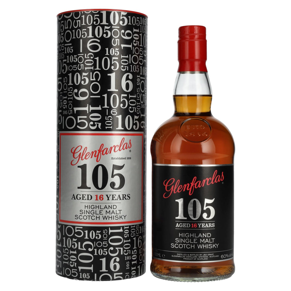 Glenfarclas 105 16 Years Old CASK STRENGTH Highland Single Malt 60% Vol. 0,7l in Geschenkbox
