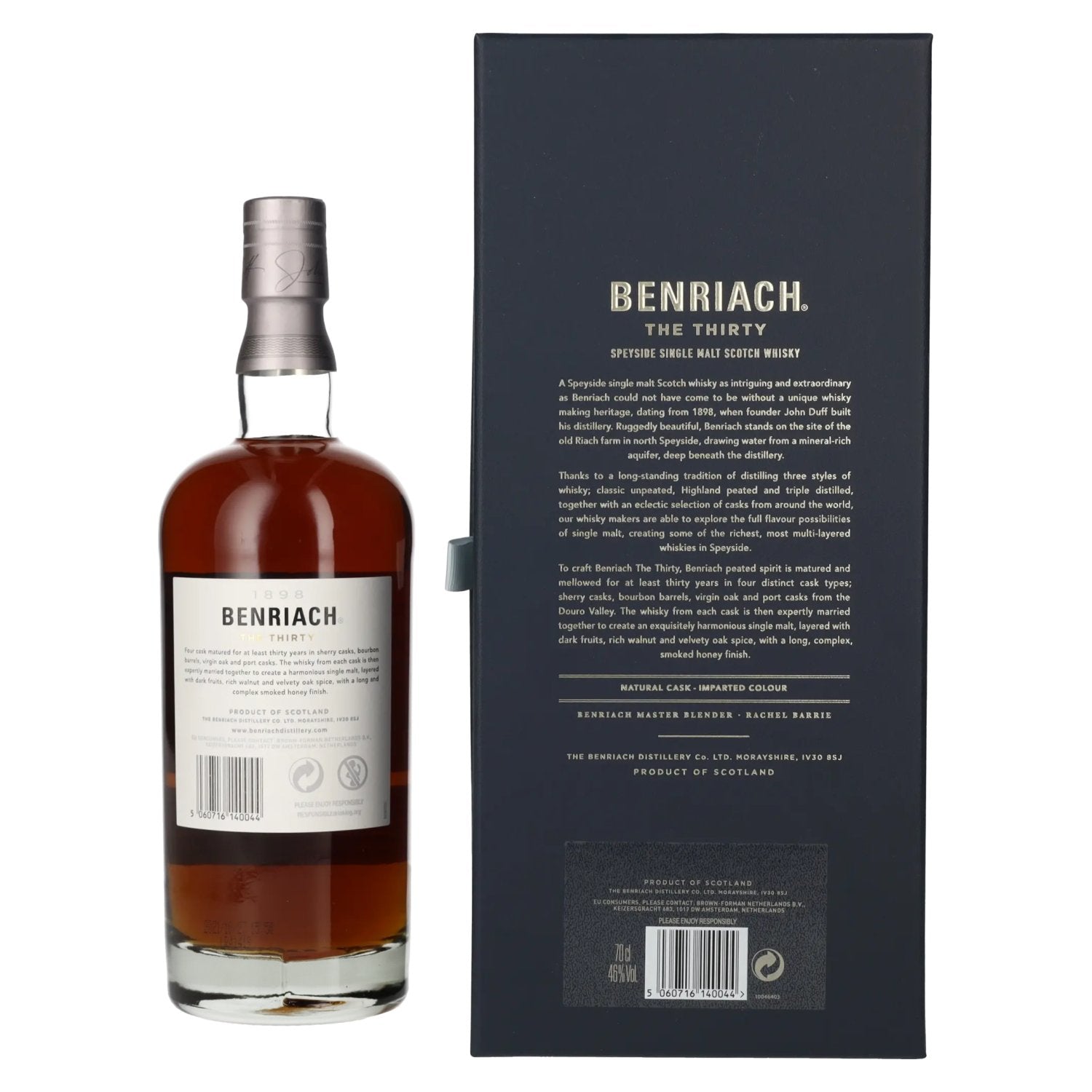 Benriach THE THIRTY Single Malt Four Cask Matured 46% Vol. 0,7l en boîte cadeau
