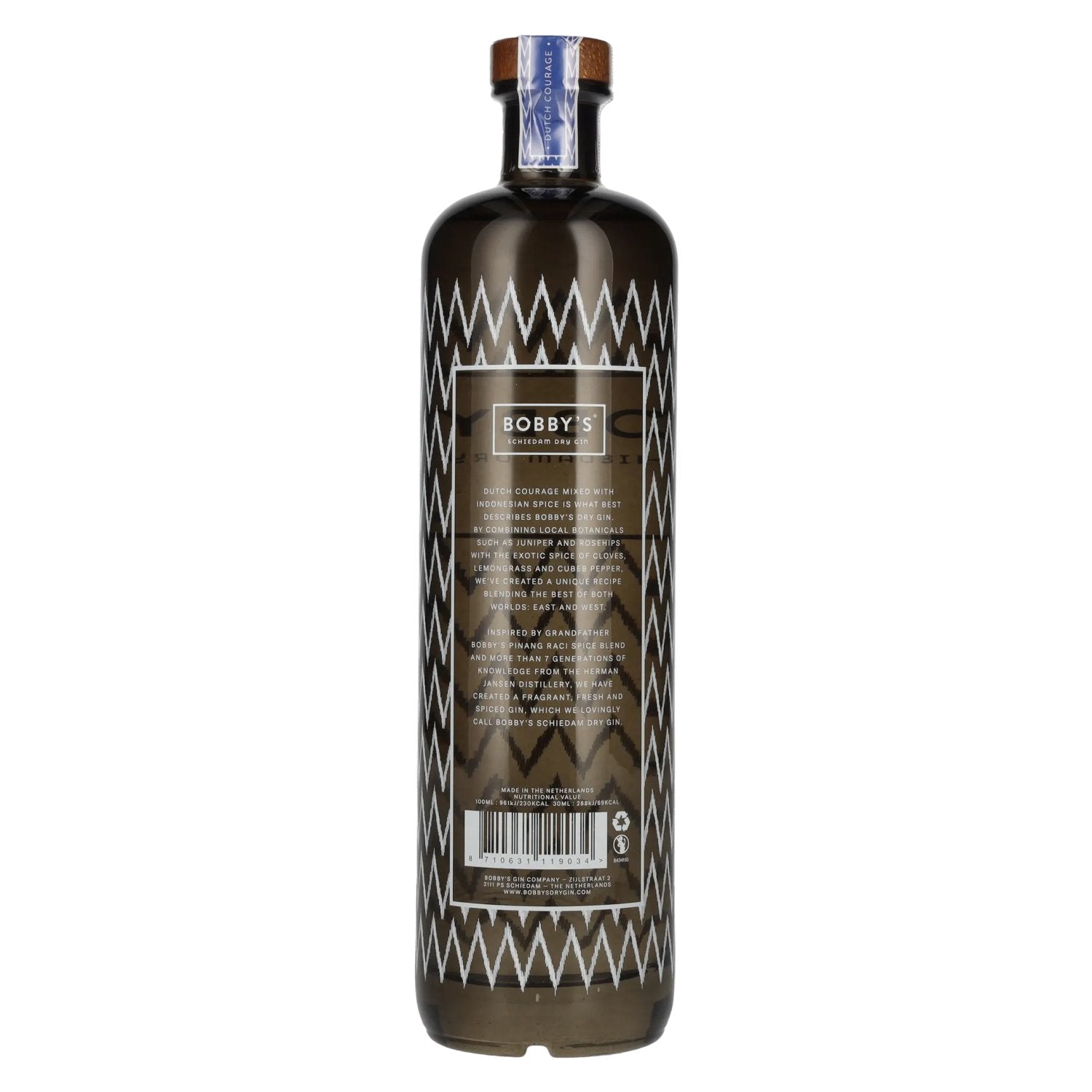 Bobby's Schiedam Droge Jenever 42% Vol. 0,7l