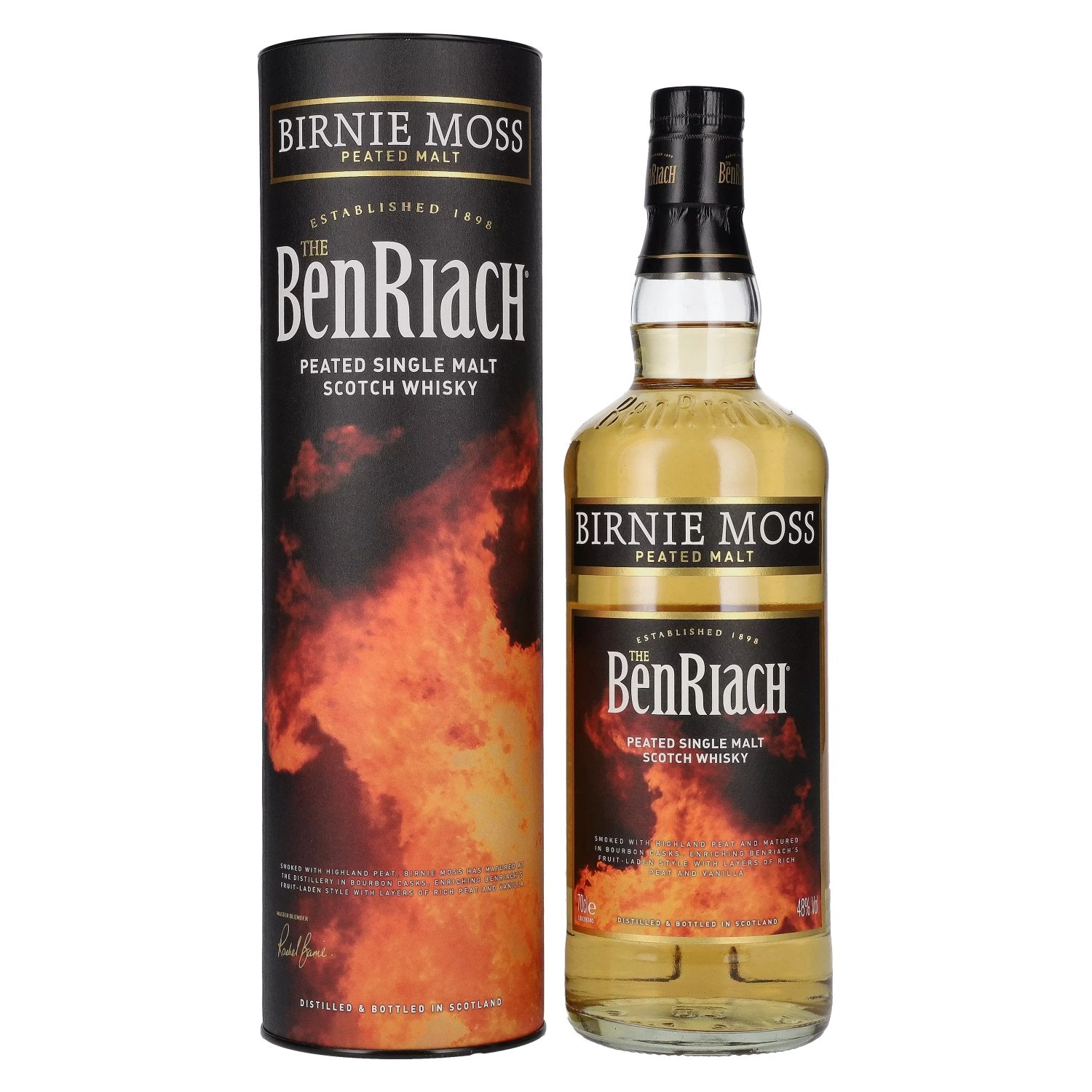 The BenRiach Birnie Moss Peated Malt 48% Vol. 0,7l in gift box
