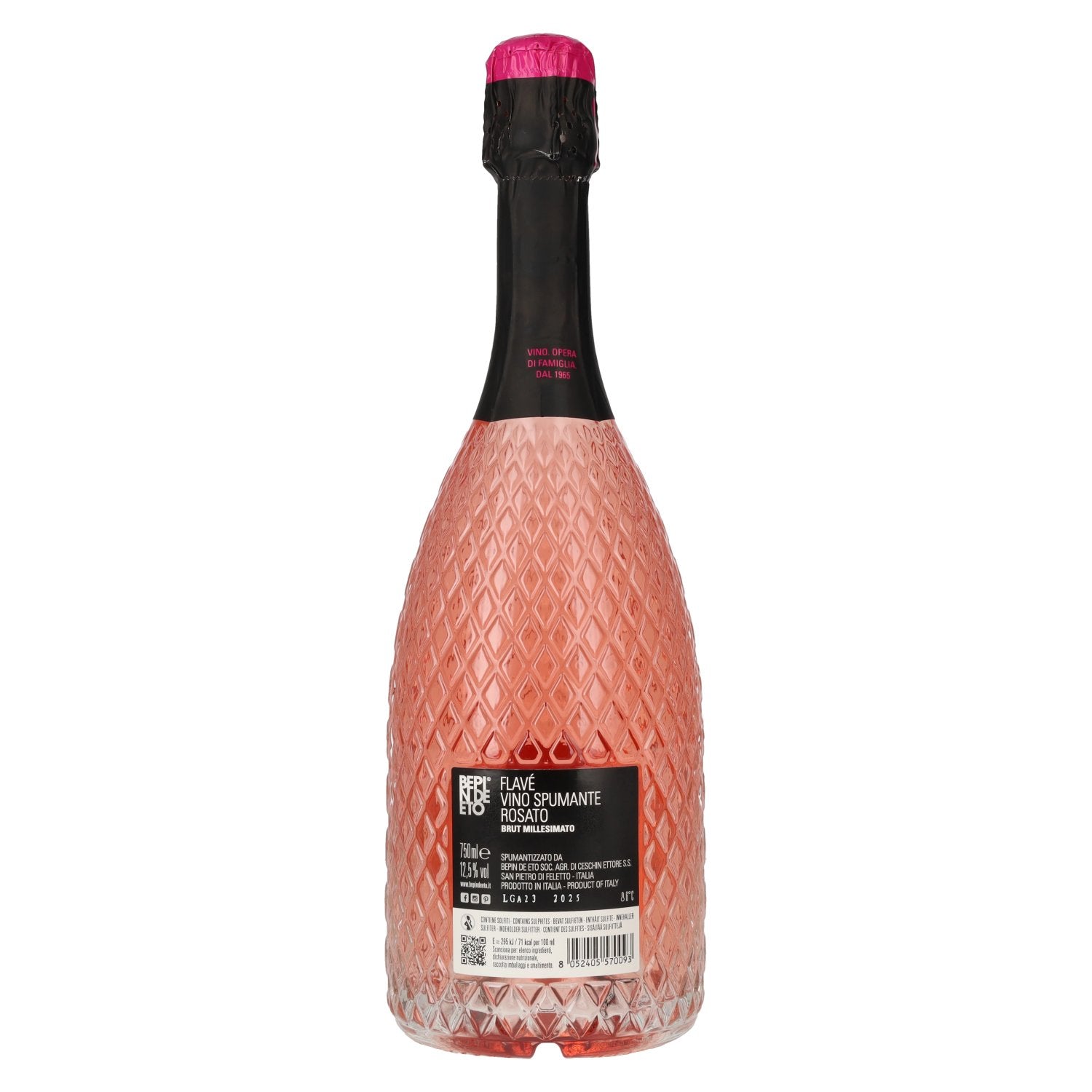 Bepin De Eto Vino Spumante Rosato Flavé Brut Millesimato 2025 12,5% Vol. 0,75l