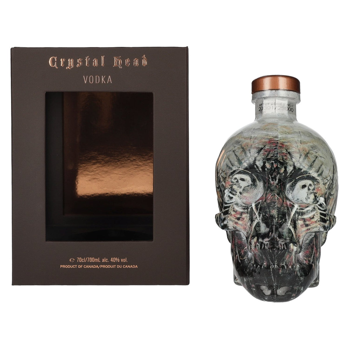 Crystal Head Vodka John Alexander Artist Series 40% Vol. 0,7l in Geschenkbox