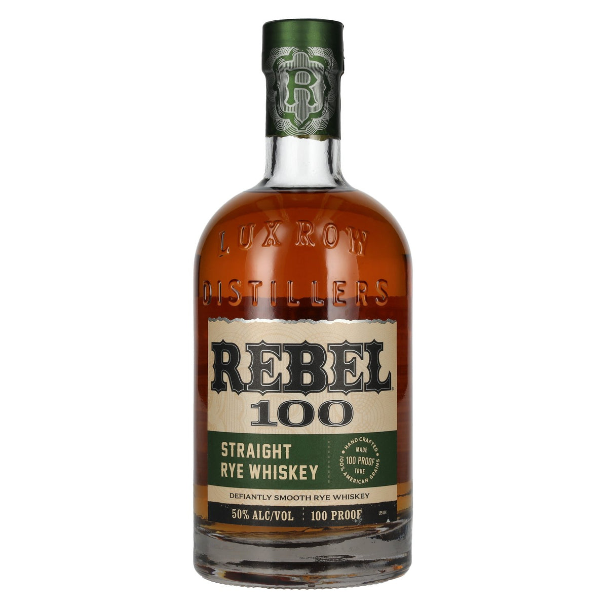 Rebel 100 Straight Rye Whisky 50% ABV 0.7l