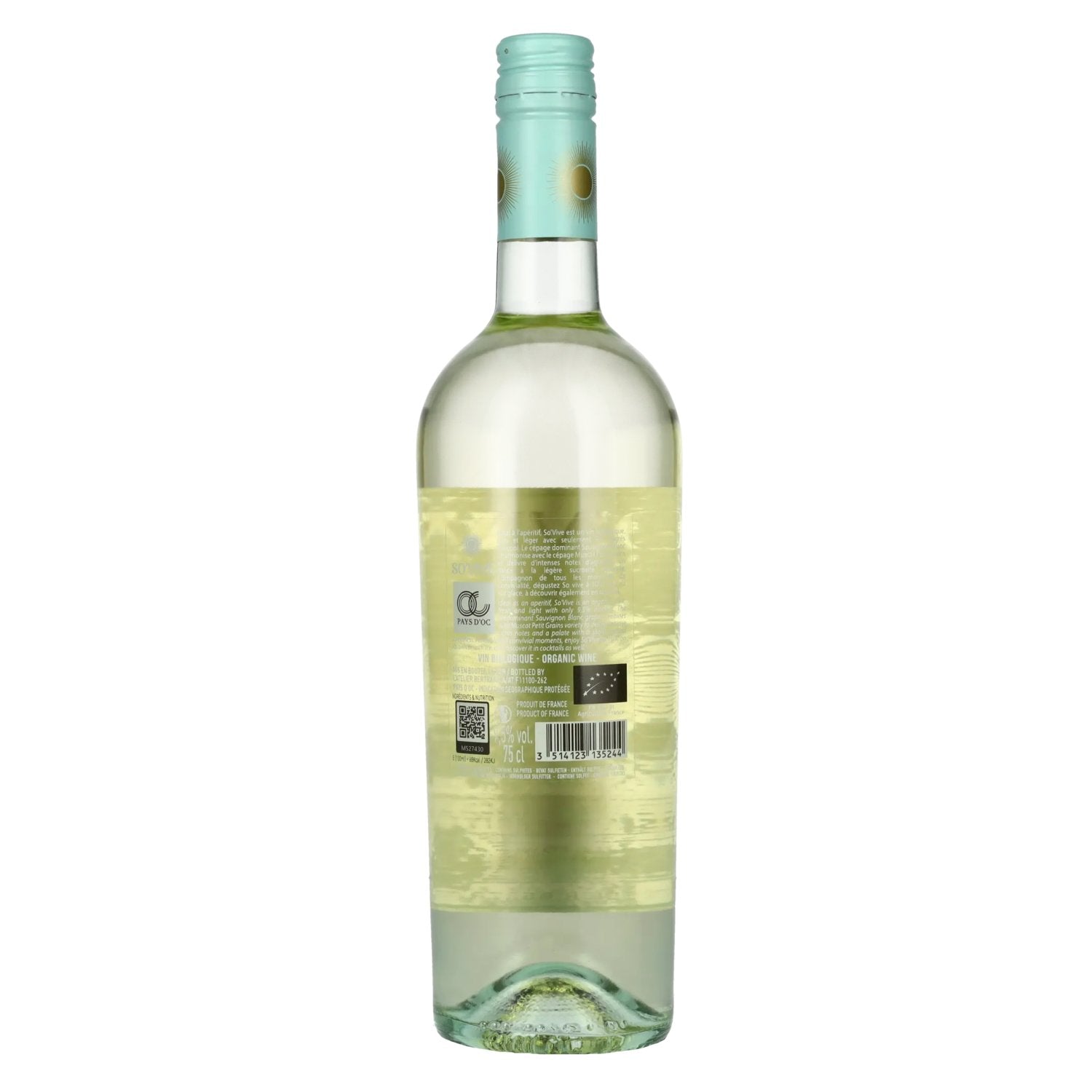 L'Atelier Bertrand SO'VIVE Vin Biologique 2024 9,5% Vol. 0,75l