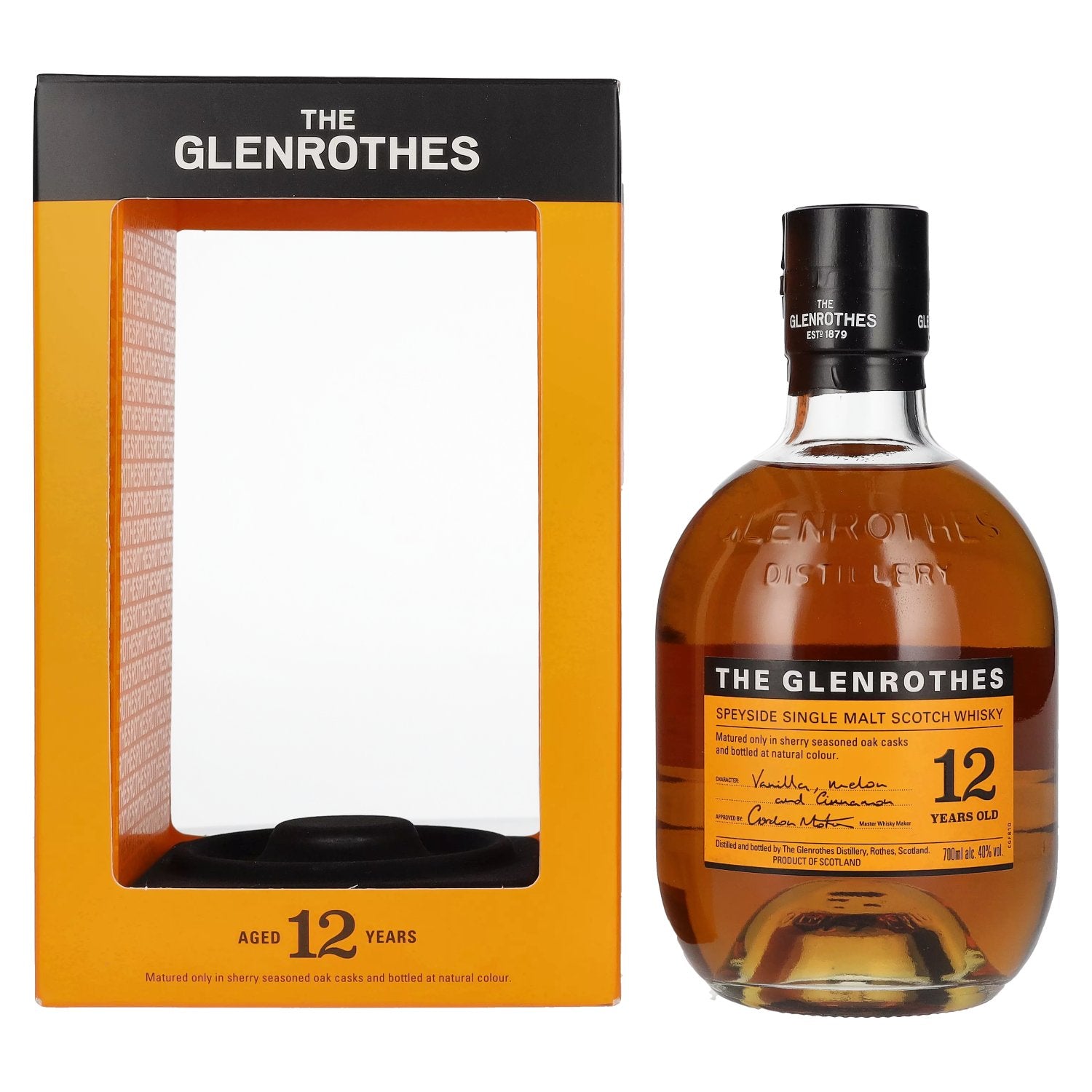 The Glenrothes 12 Years Old Speyside Single Malt 40% Vol. 0,7l in geschenkverpakking