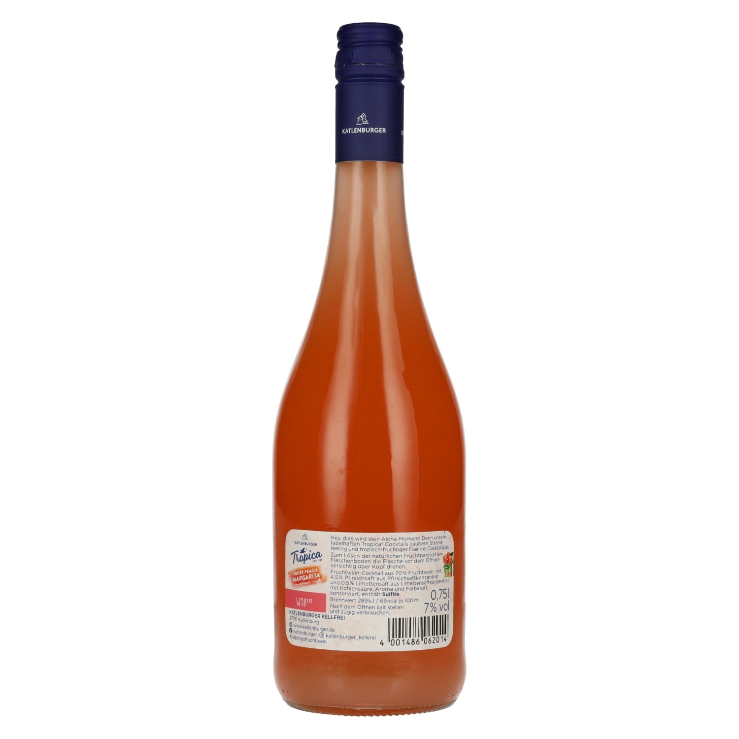 Katlenburger Tropica Cocktail Witte Perzik Margarita 7% Vol. 0,75l