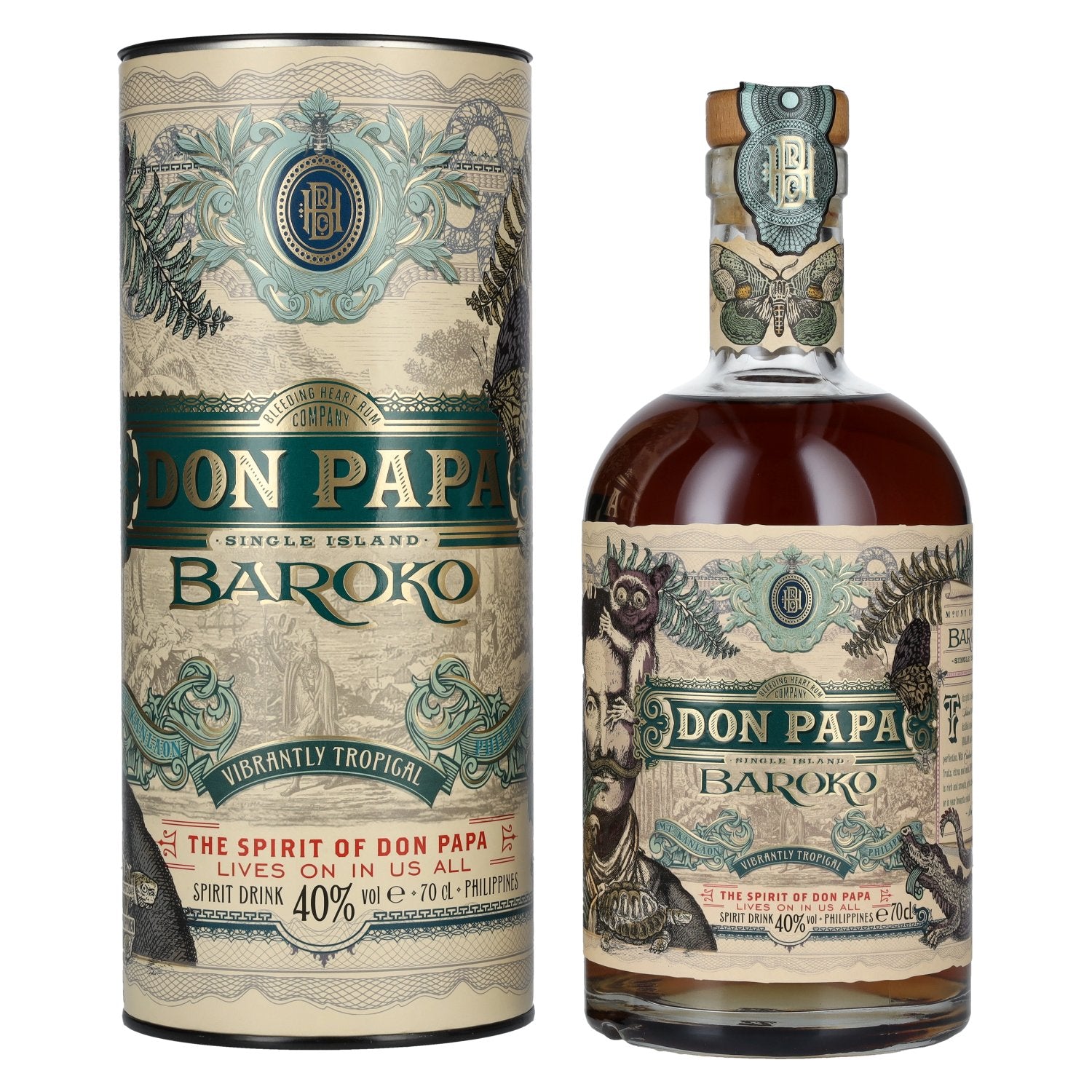 Don Papa BAROKO 40% vol. 0,7l en boîte cadeau