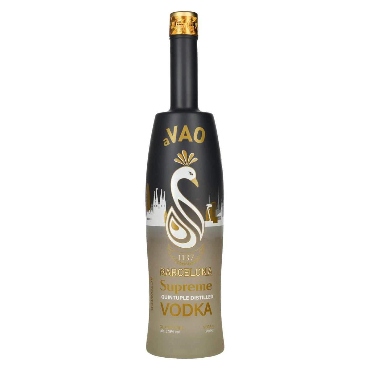 aVAO 1137 Barcelona Supreme vijfvoudig gedistilleerde wodka 37,5% vol. 0,7 l