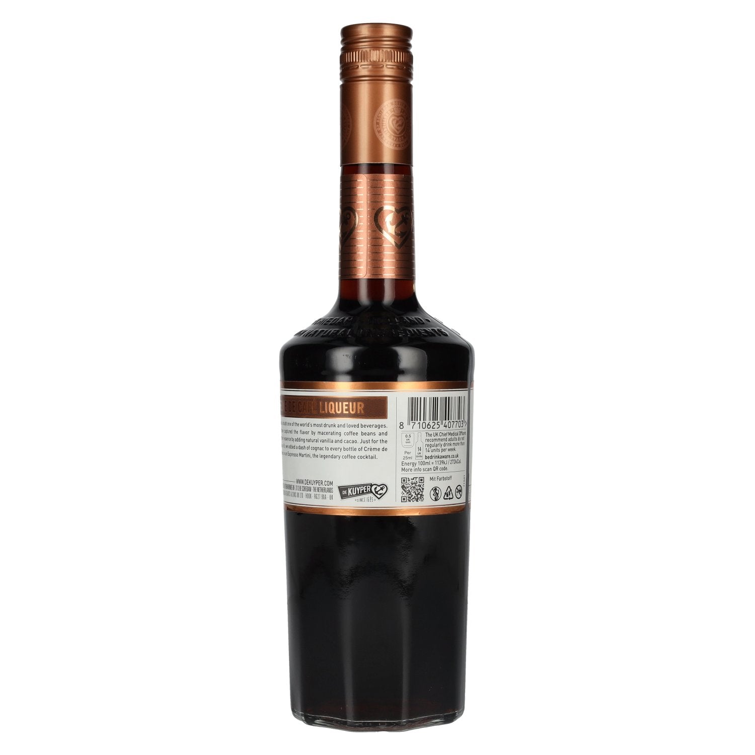 De Kuyper CRÈME DE CAFÉ Liqueur 20% Vol. 0,7l