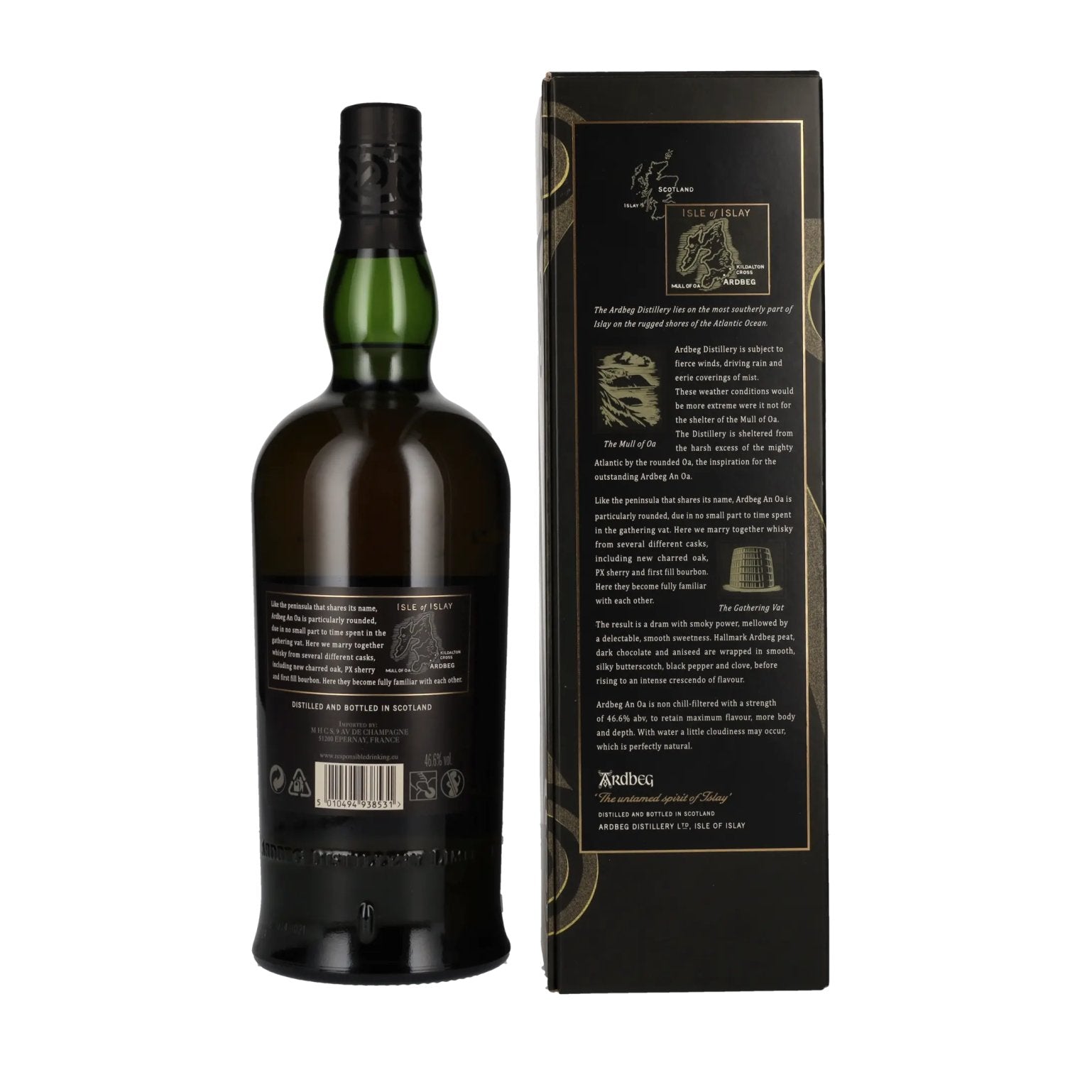 Ardbeg AN OA Islay Single Malt 46,6% Vol. 1l in Geschenkbox