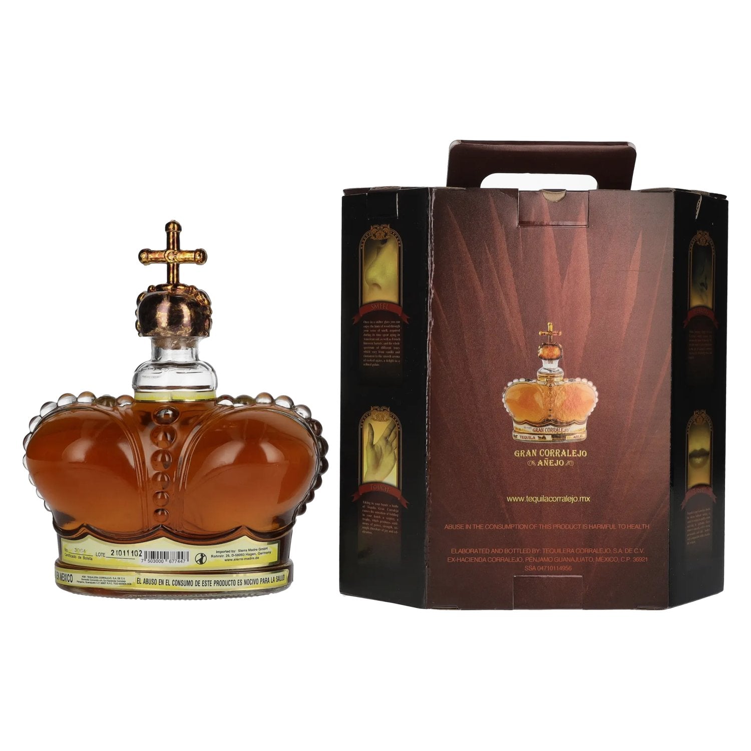 Gran Corralejo Tequila AÑEJO 100% de Agave 38% Vol. 1l in geschenkverpakking