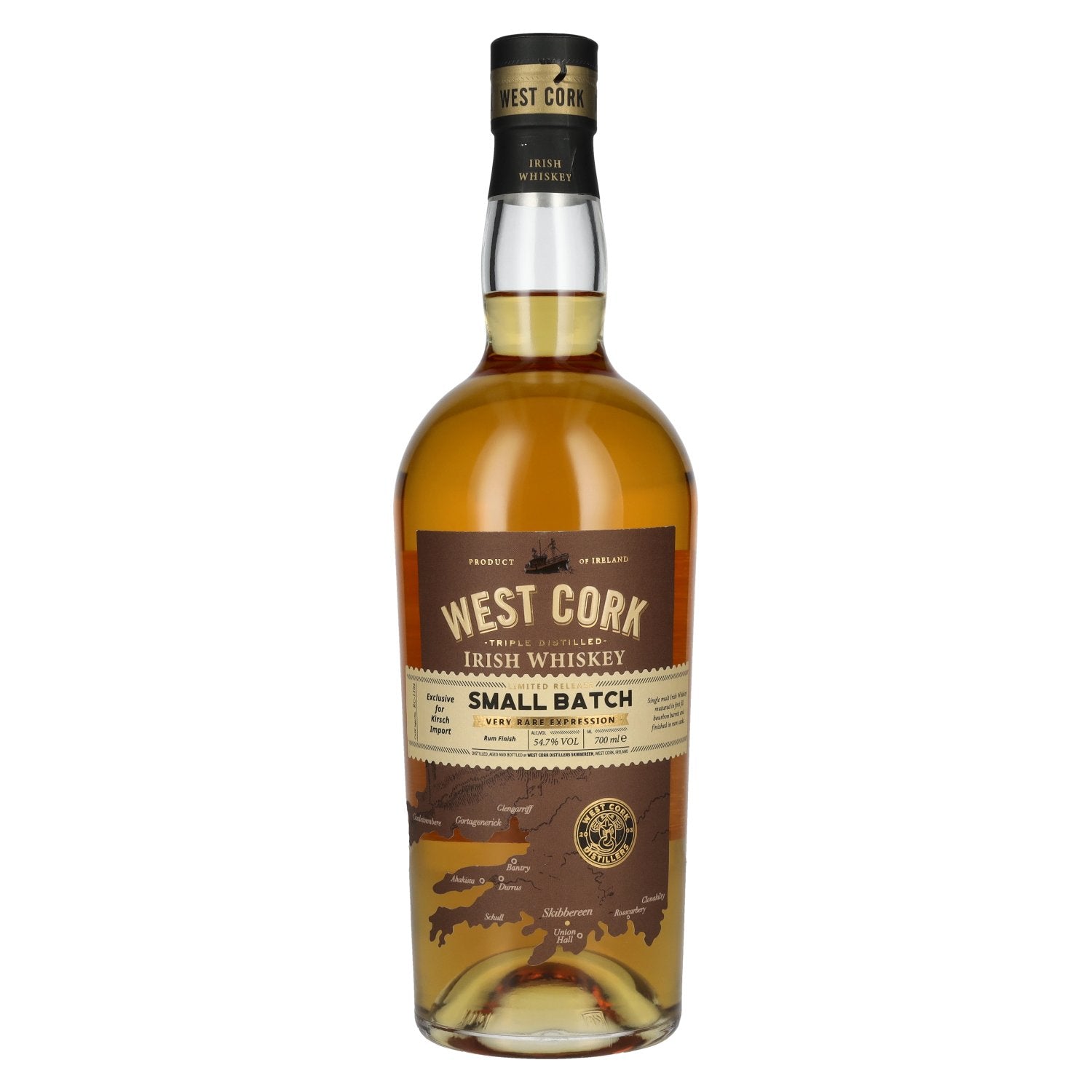 West Cork Small Batch Irish Whiskey Very Rare Expression 54,7% Vol. 0,7l