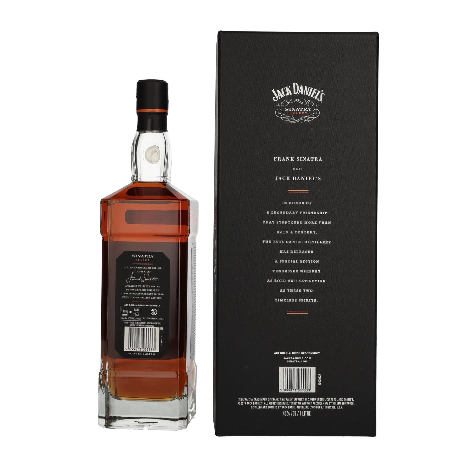 Jack Daniel's Sinatra Select Bold Smooth Classic 45% Vol. 1l in geschenkverpakking