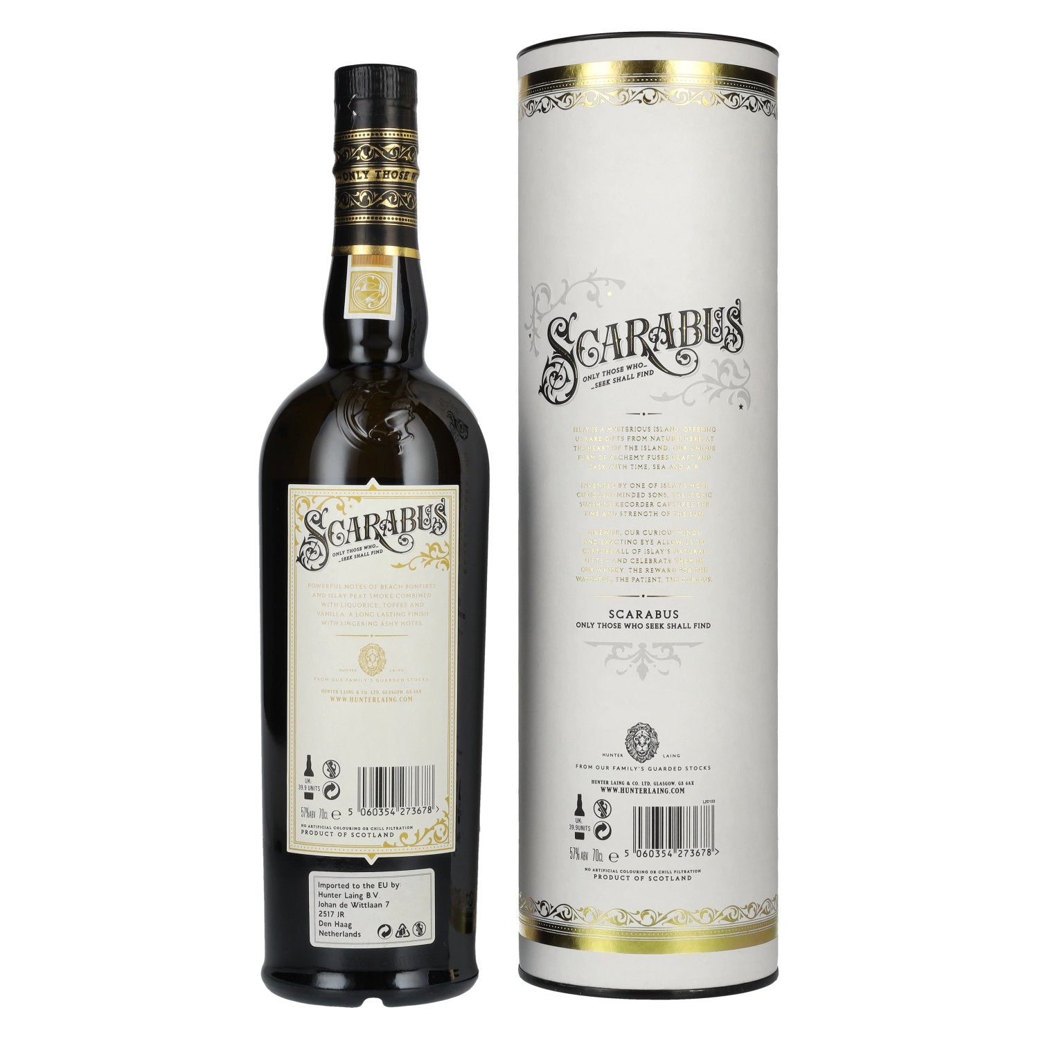 Hunter Laing SCARABUS Islay Single Malt BATCH STRENGTH 57% Vol. 0,7l in geschenkverpakking