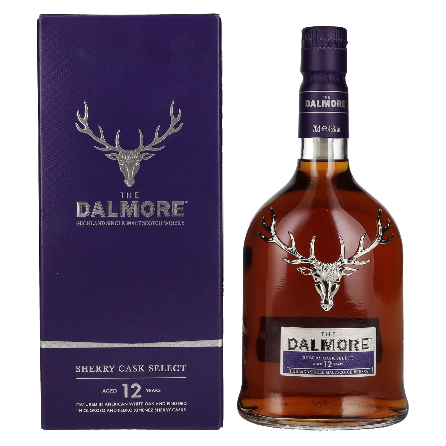 The Dalmore 12 Years Old SHERRY CASK SELECT 43% Vol. 0,7l in geschenkverpakking