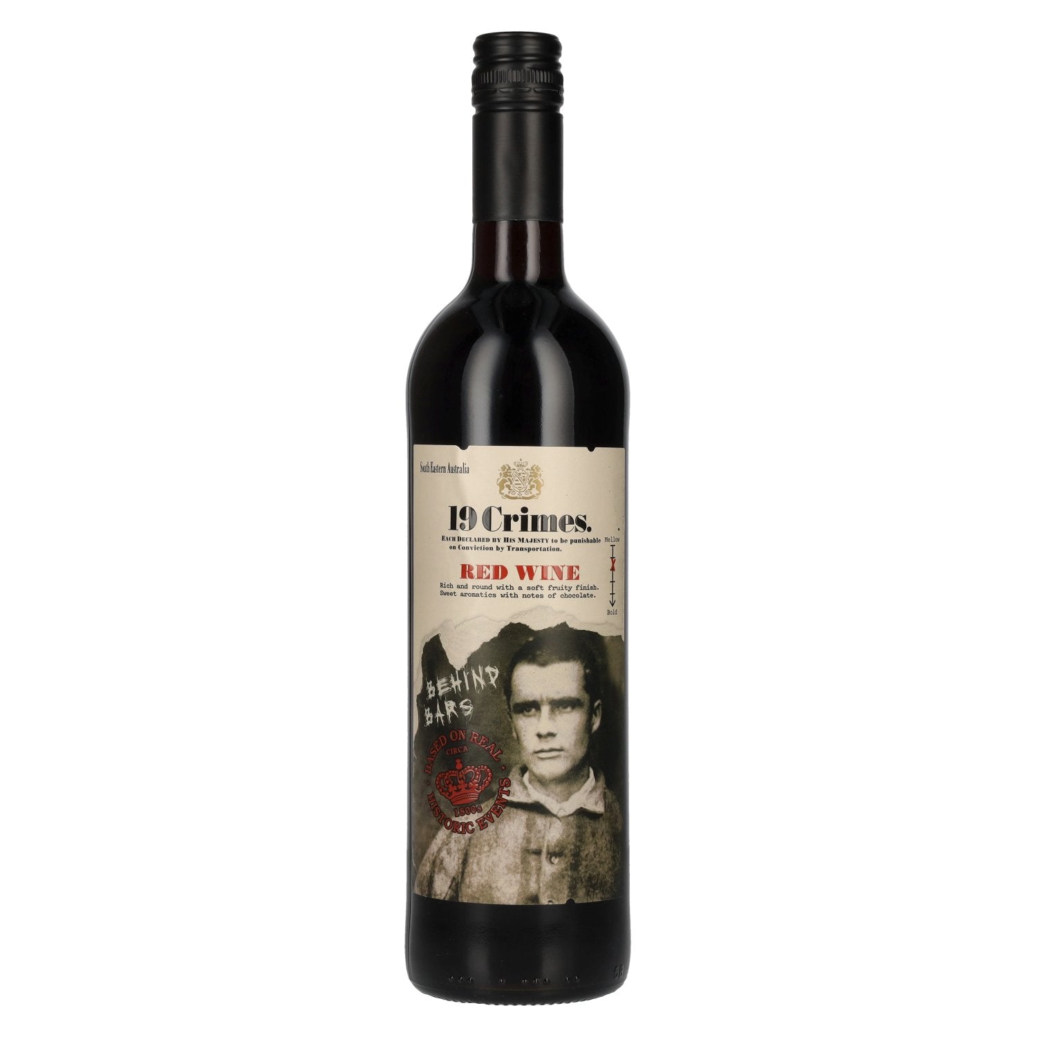19 Crimes Behind Bars Red Wine 12,5% Vol. 0,75l