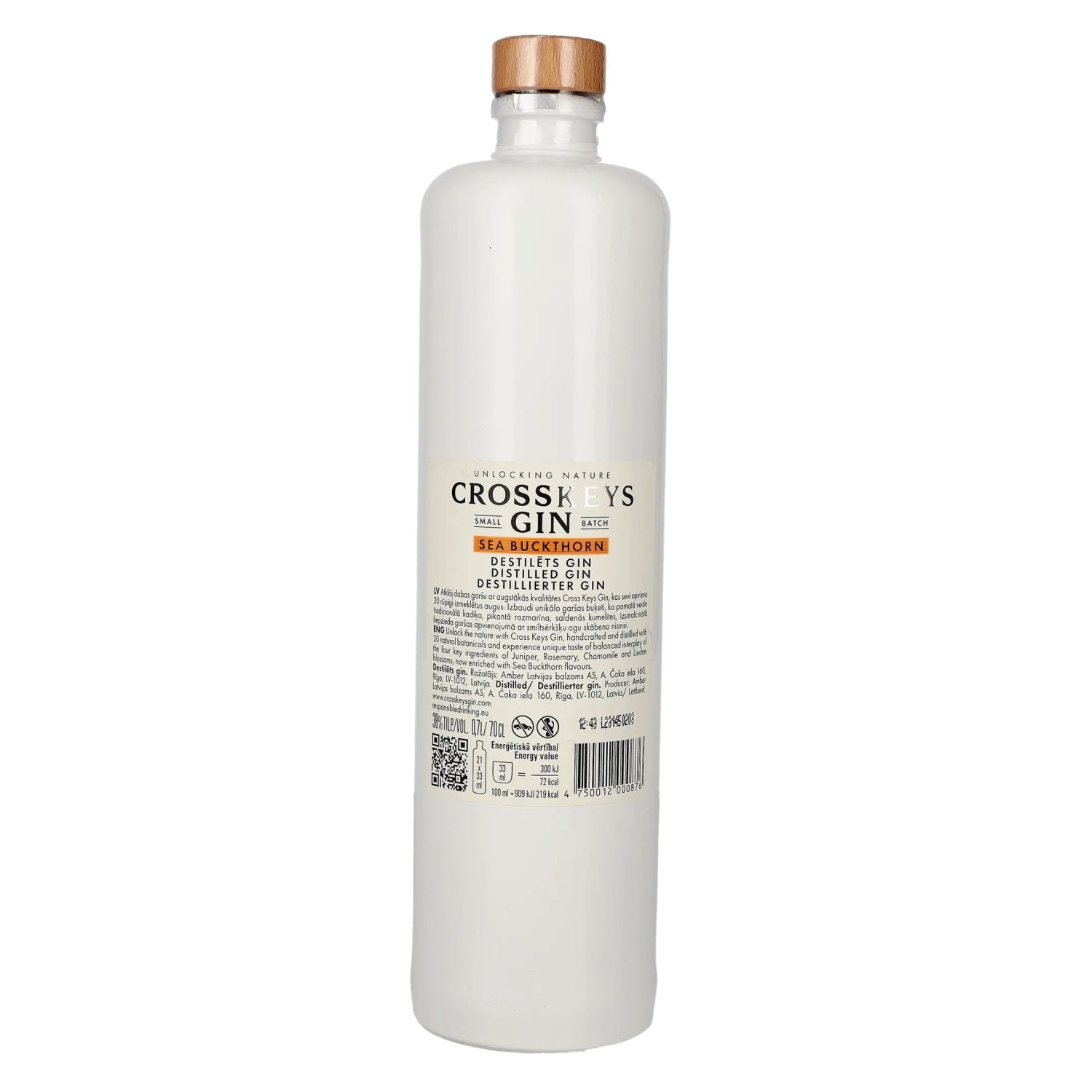Cross Keys Gin SEA BUCKTHORN Premium Craft Gin 38% Vol. 0,7l