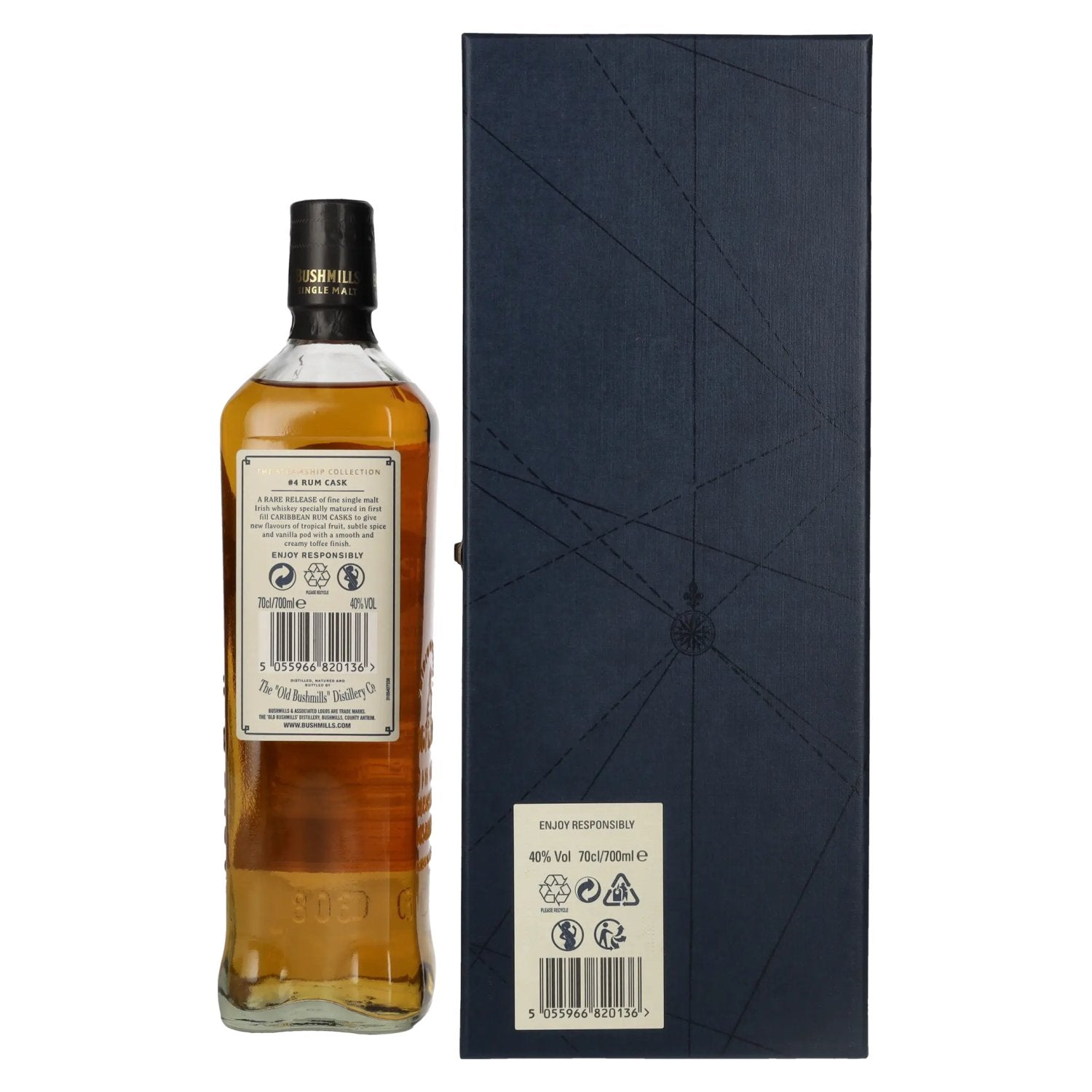 Bushmills RUM CASK Reserve The Steamship Collection 40% Vol. 0,7l in Geschenkbox