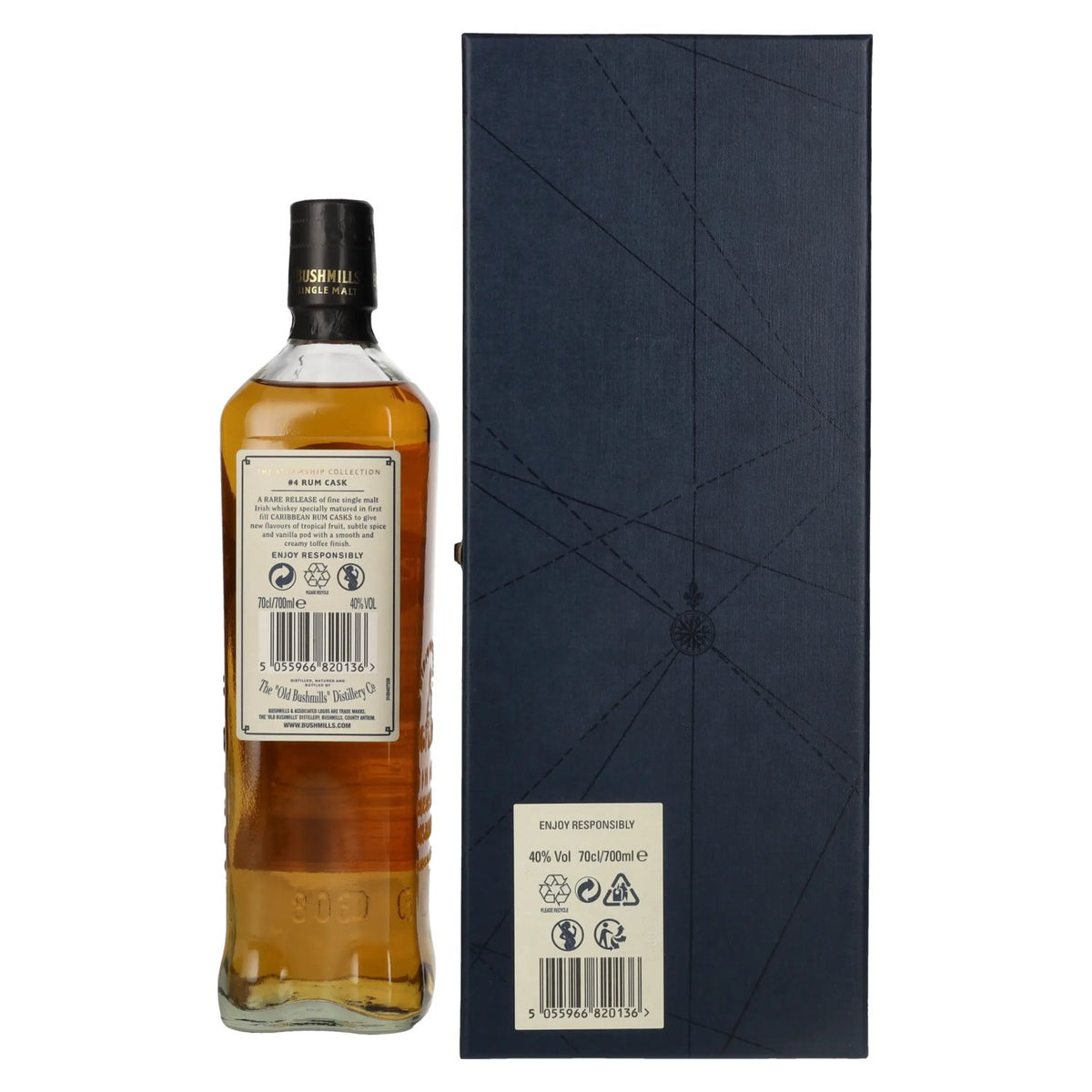 Bushmills RUM CASK Reserve The Steamship Collection 40 % vol. 0,7 l dans un coffret cadeau