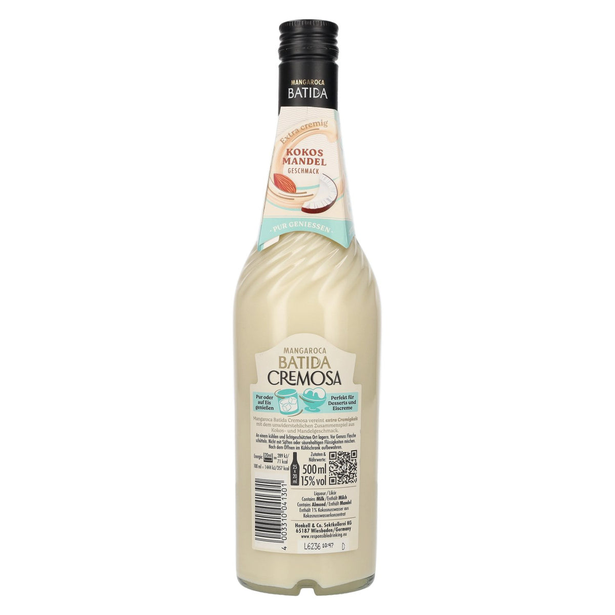 Mangaroca Batida Creamy Coconut and Almond Flavour 15% ABV 0.5l
