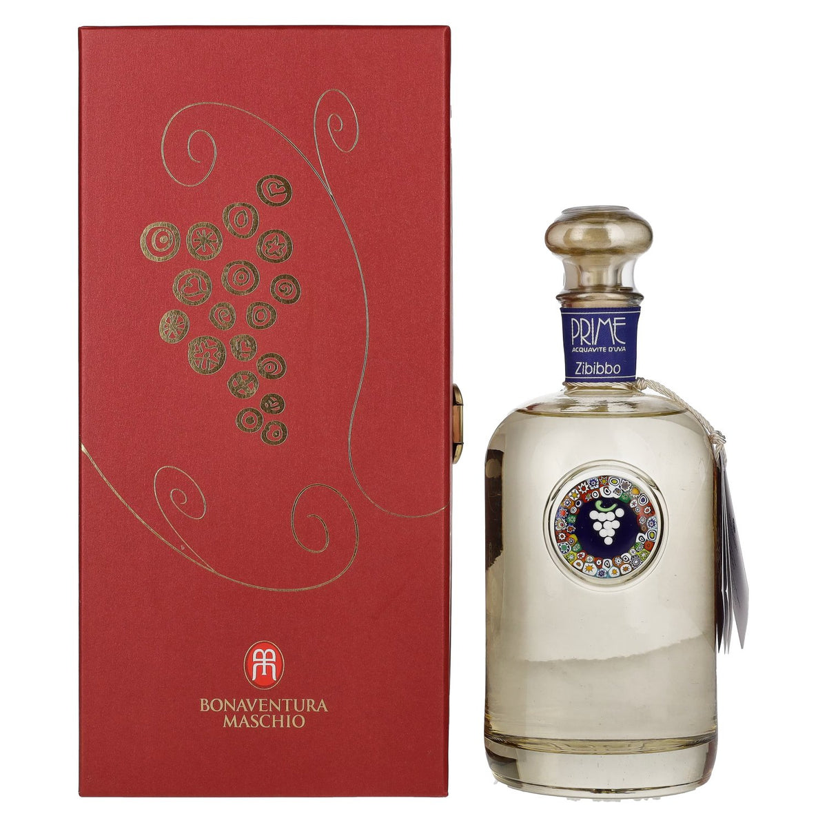 Bonaventura Maschio PRIME Zibibbo 40% Vol. 0,7l in geschenkverpakking