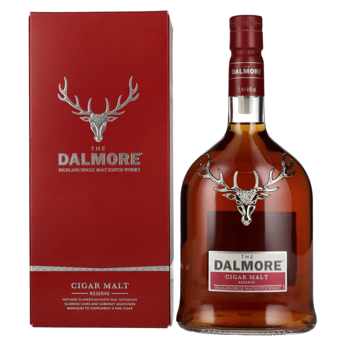 The Dalmore CIGAR MALT Reserve, whisky single malt des Highlands, 44 % vol., 1 l, dans un coffret cadeau