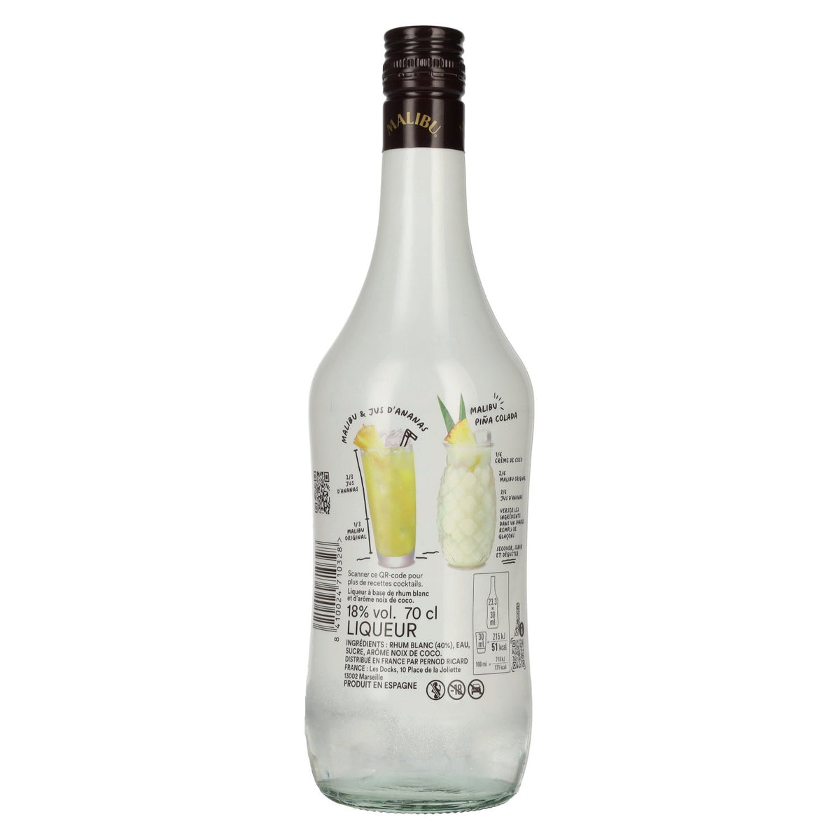 Malibu Coconut Original 18 % vol. 0,7 l