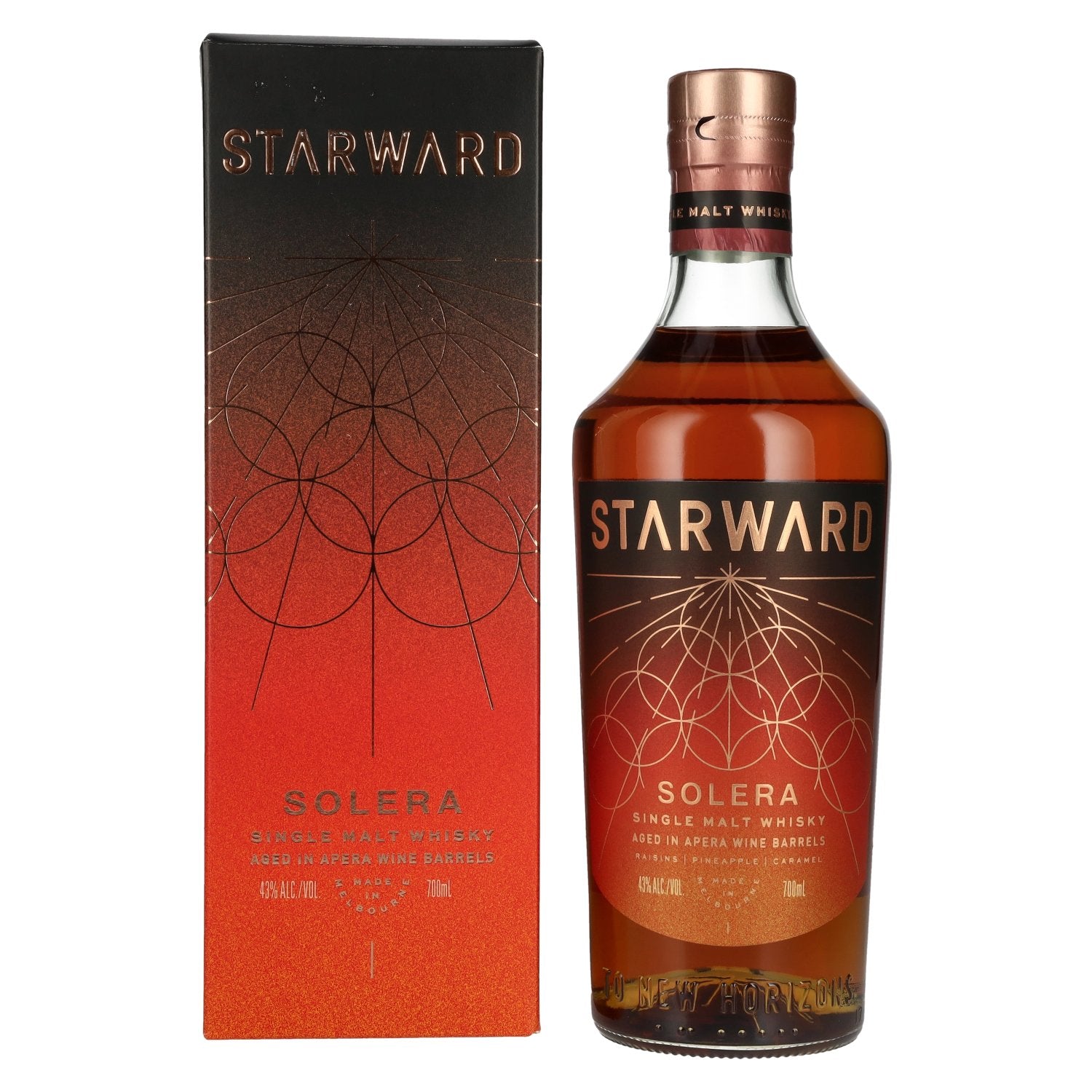Starward Solera Single Malt Australische whisky 43% Vol. 0,7l in geschenkverpakking