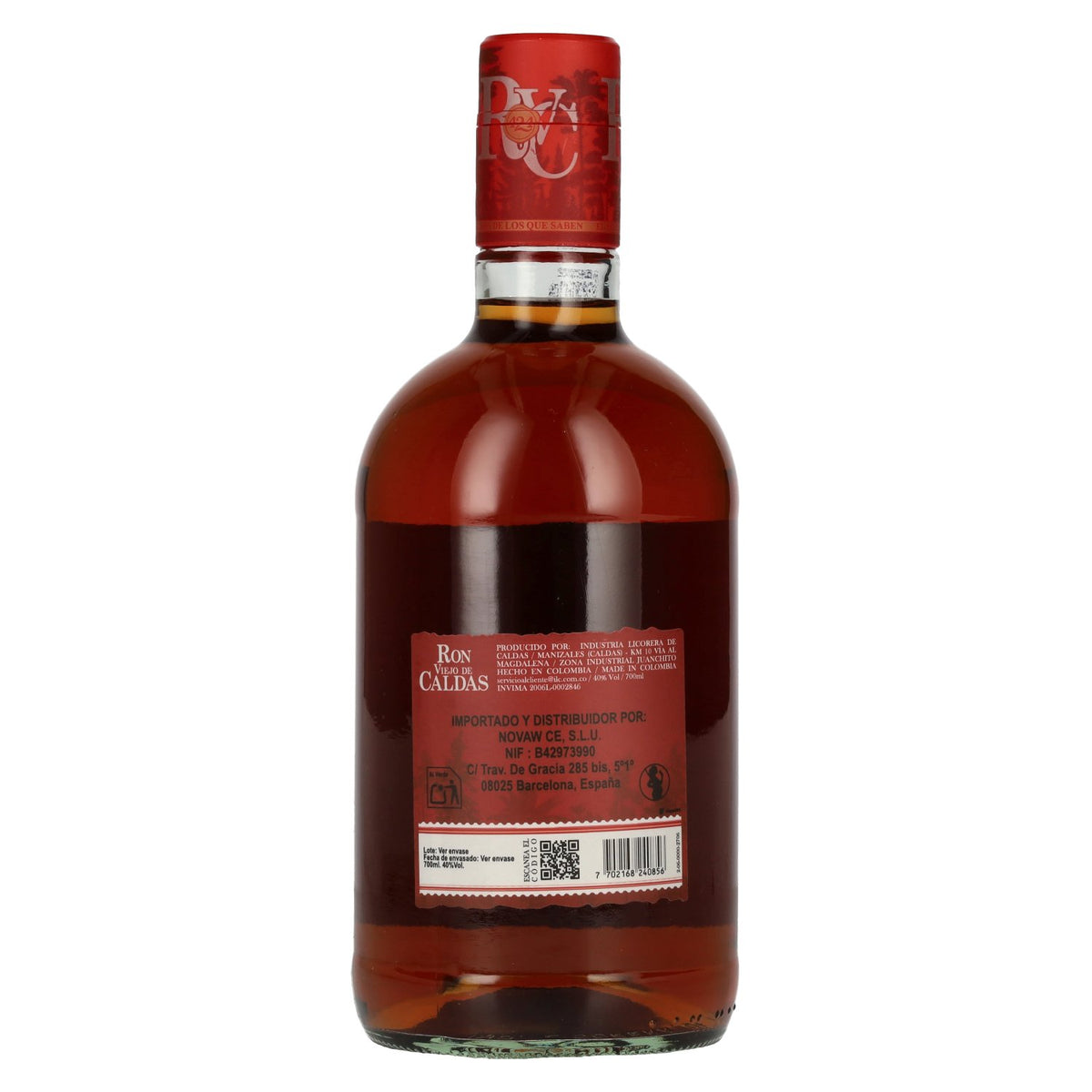 Ron Viejo de Caldas 5 ans Juan de la Cruz, rhum 40 % vol., 0,7 l