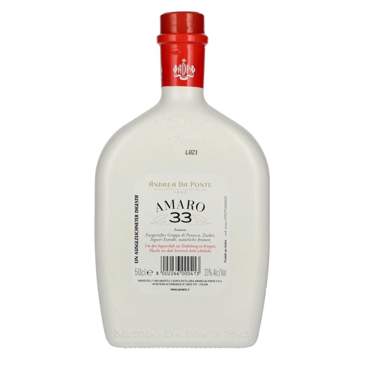 Andrea Da Ponte ADP Amaro 33 Allo Zenzero 33% vol. 0.5 l