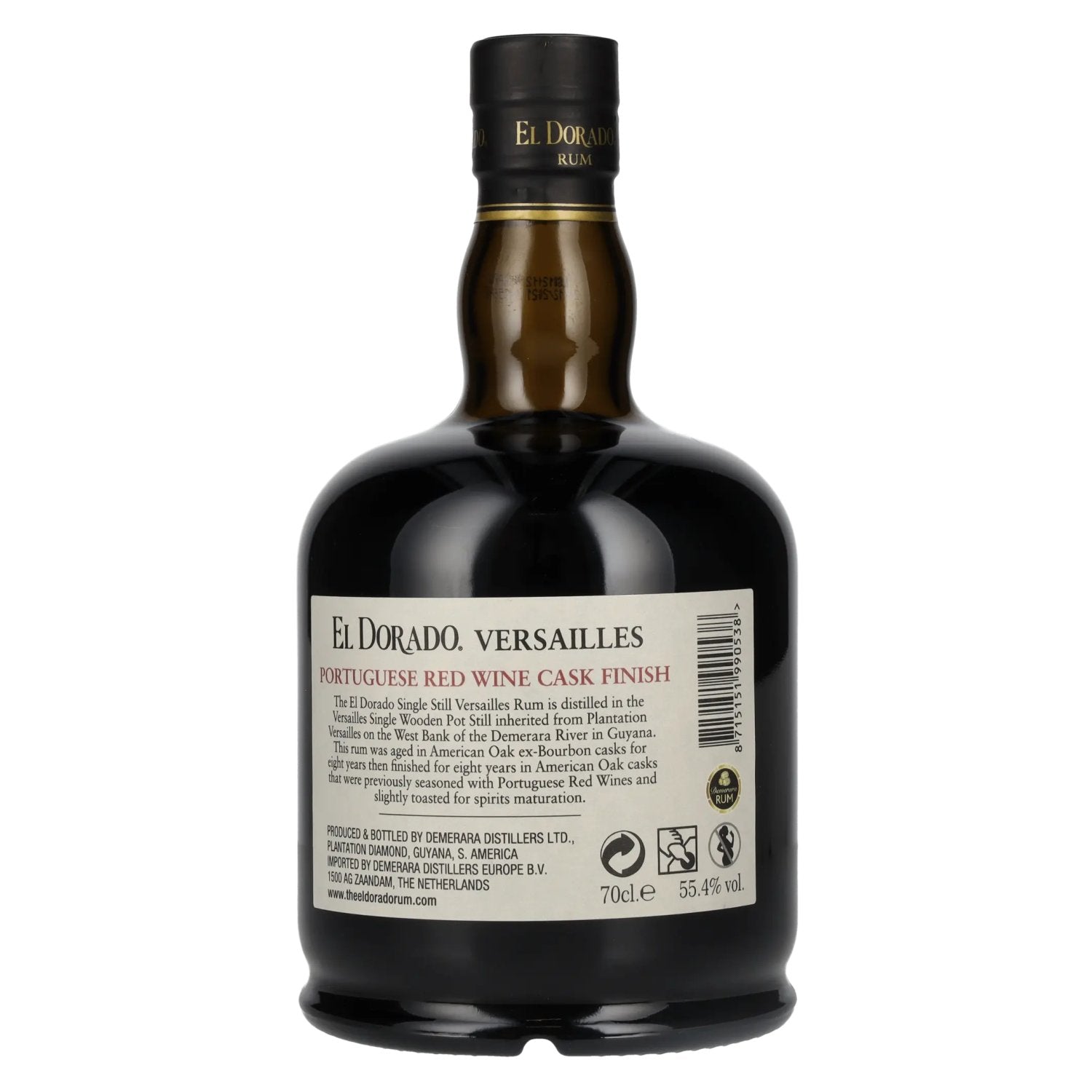 El Dorado Rum VERSAILLES Special Portuguese Red Wine Casks 2005 55,4% Vol. 0,7l