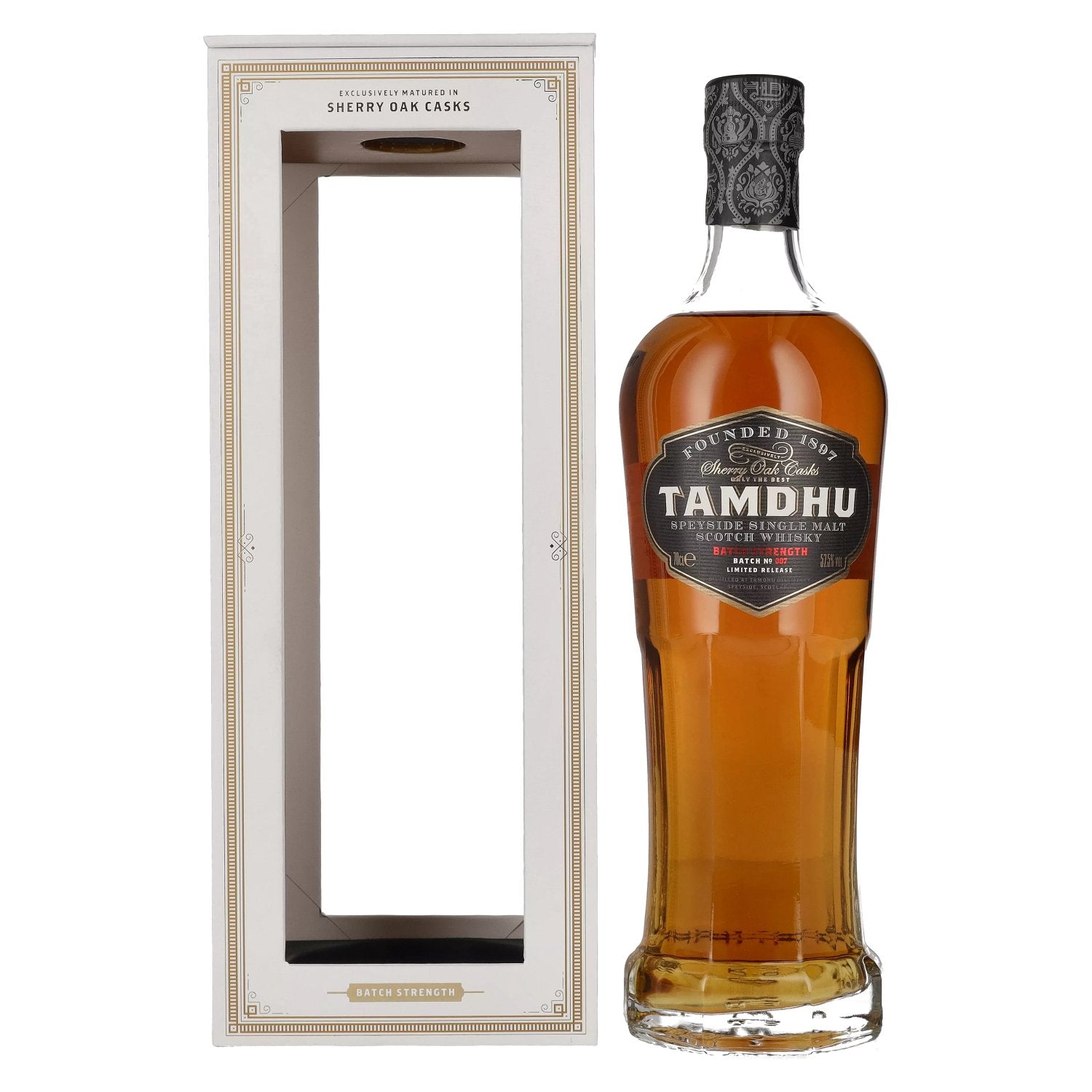 Tamdhu BATCH STRENGTH Speyside Single Malt No. 007 57,5% Vol. 0,7l in geschenkverpakking