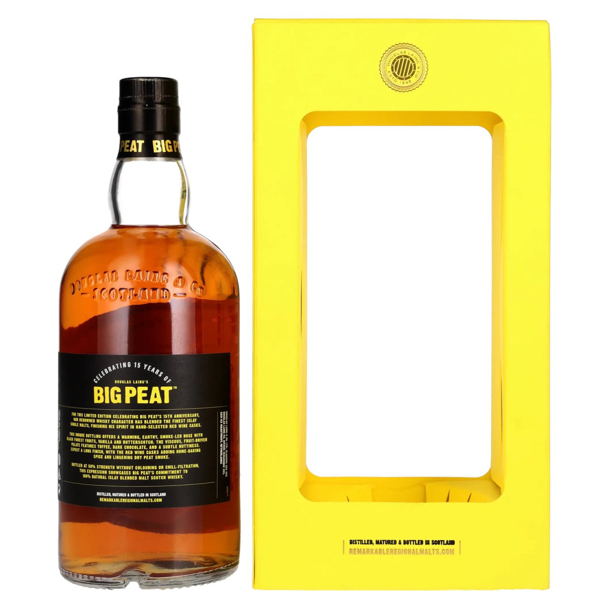 Douglas Laing Big Peat Islay Blended Malt Scotch 15th Anniversary Edition 50% vol. 0.7l in a gift box