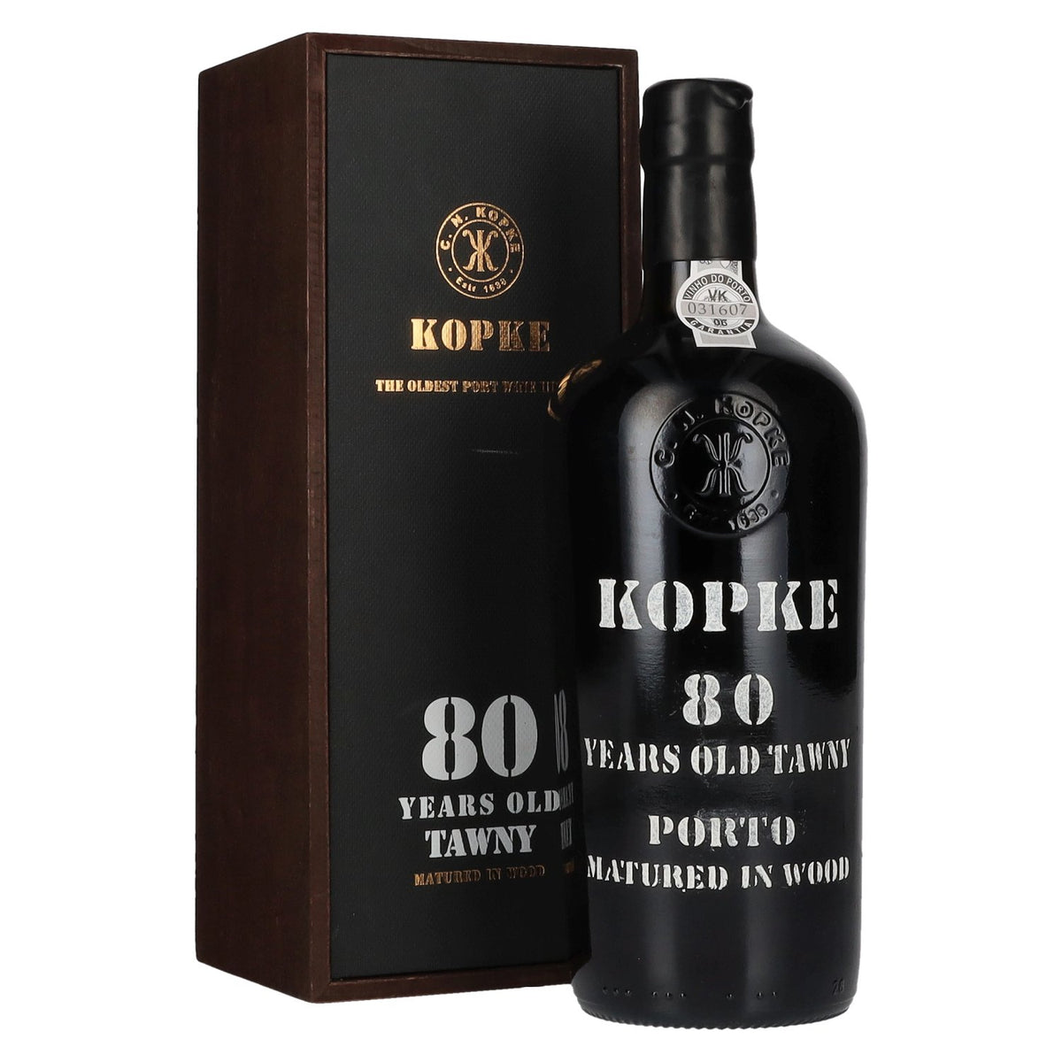 Kopke 80 Years Old TAWNY Porto 20% vol. 0,75 l in houten kist