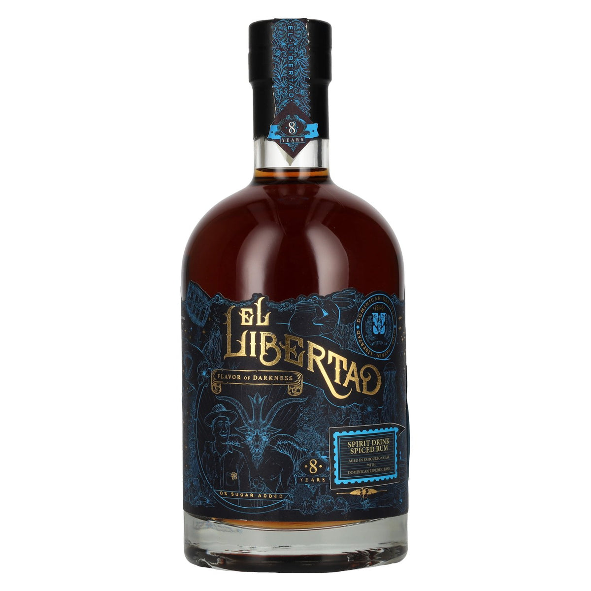 El Libertad 8 Years Old FLAVOR OF DARKNESS Dark Oak Spiced Rum Chapter III 48,1% vol. 0,7 l
