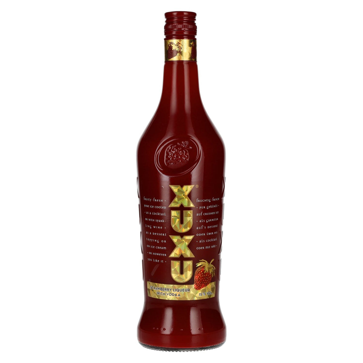 XUXU Aardbeienlikeur met wodka 15% vol. 0,7 l