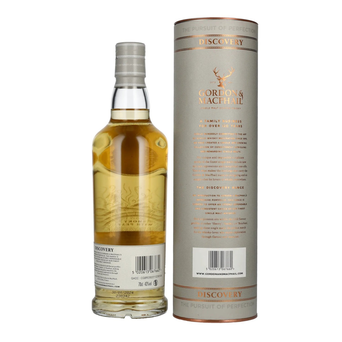 Gordon &amp; MacPhail Caol Ila 13 ans DISCOVERY Single Malt Scotch Whisky 43 % vol. 0,7 l dans un coffret cadeau